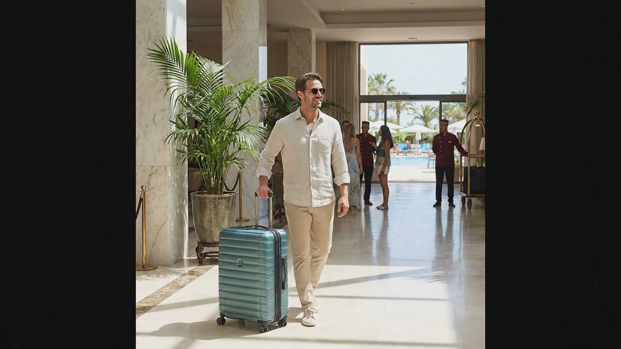 Delsey Shadow 5.0 Hardside Medium Spinner Suitcase - 66cm - Green Image 99