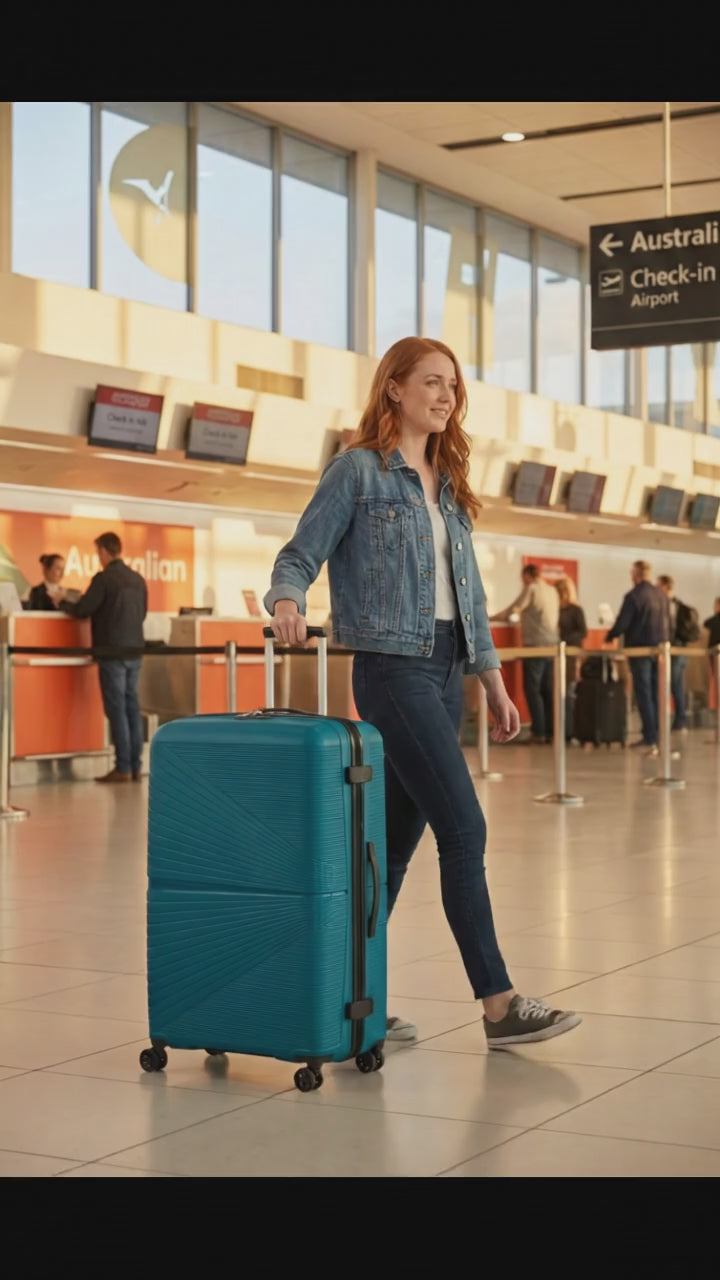 American Tourister Airconic Lightweight Hardside Large Spinner Suitcase - 77cm - Deep Ocean Image 99