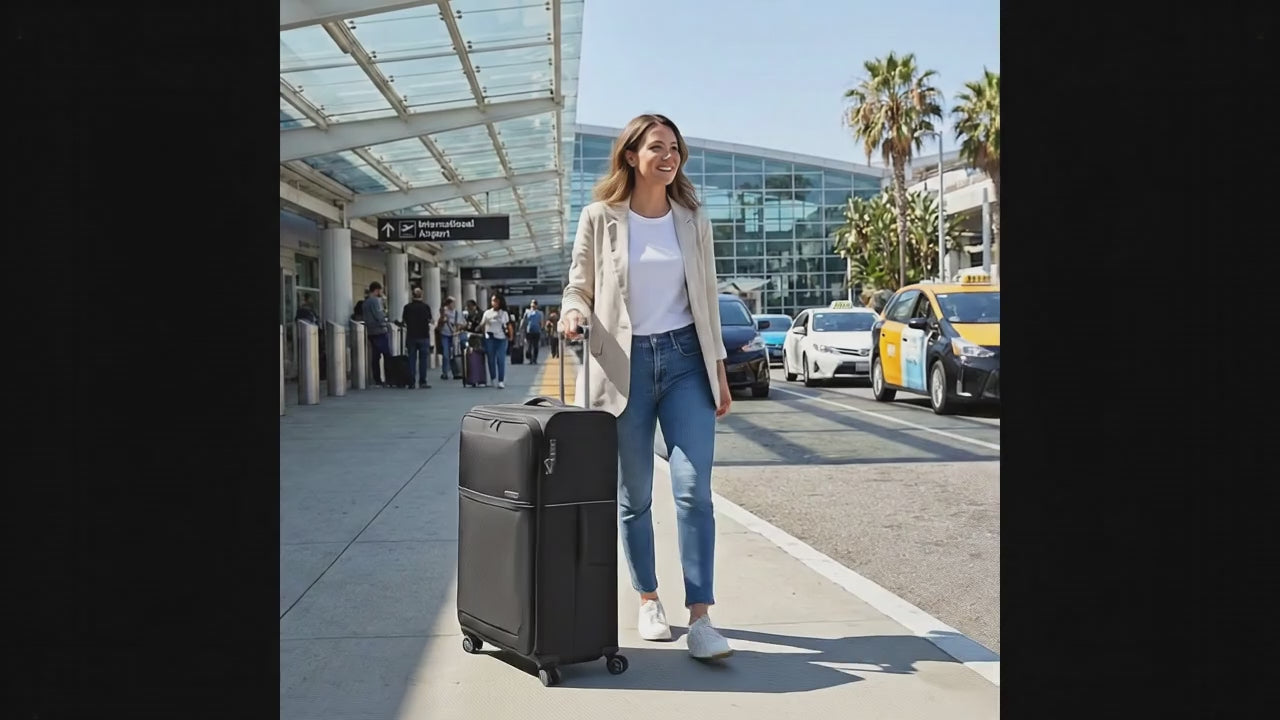 Samsonite 73H Softside Large Spinner Suitcase - 78cm - Black Image 99