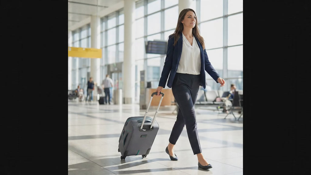 American Tourister Applite 5 Expandable Softside Carry-On Spinner Suitcase - 55cm - Grey Image 99