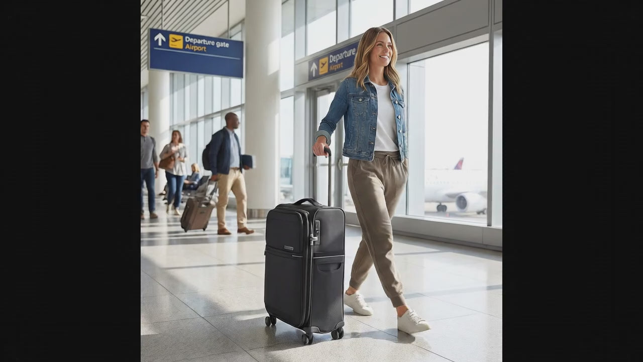 Samsonite 73H Softside Medium Spinner Suitcase - 71cm - Black Image 99