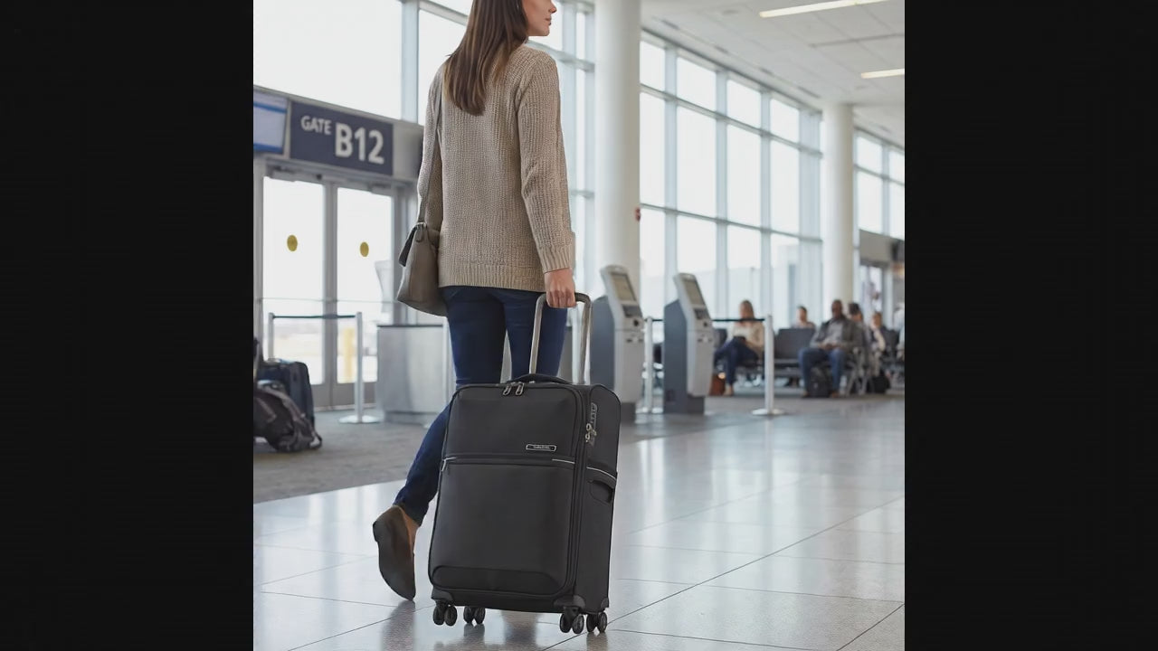 Samsonite 73H Softside Carry-On Spinner Suitcase - 55cm - Black Image 99