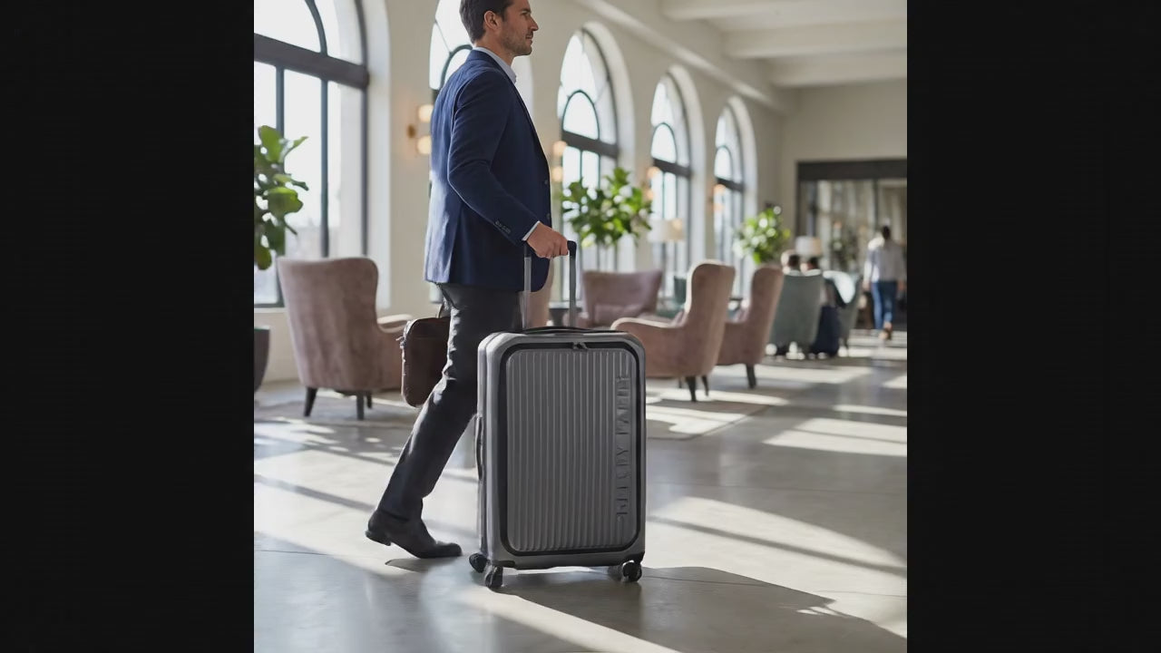 Delsey Securitime Hardside Top Opening Large Spinner Suitcase - 77cm - Anthracite Image 99