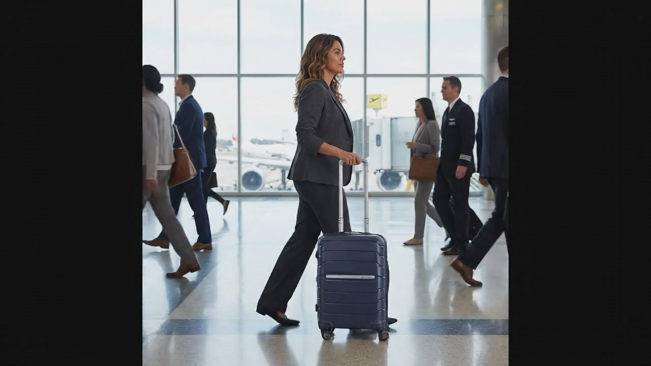 Samsonite Oc2lite Expandable Hardside Carry-On Spinner Suitcase - 55cm - Navy Blue Image 99