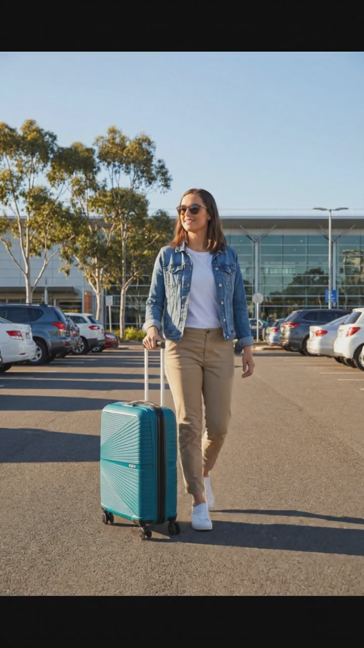 American Tourister Airconic Lightweight Hardside Medium Spinner Suitcase - 67cm - Deep Ocean Image 99