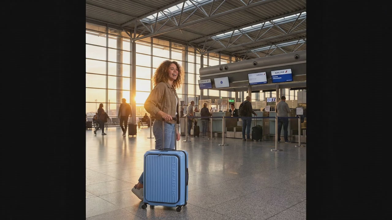 Delsey Securitime Hardside Top Opening Medium Spinner Suitcase - 66cm - Lavender Blue Image 99
