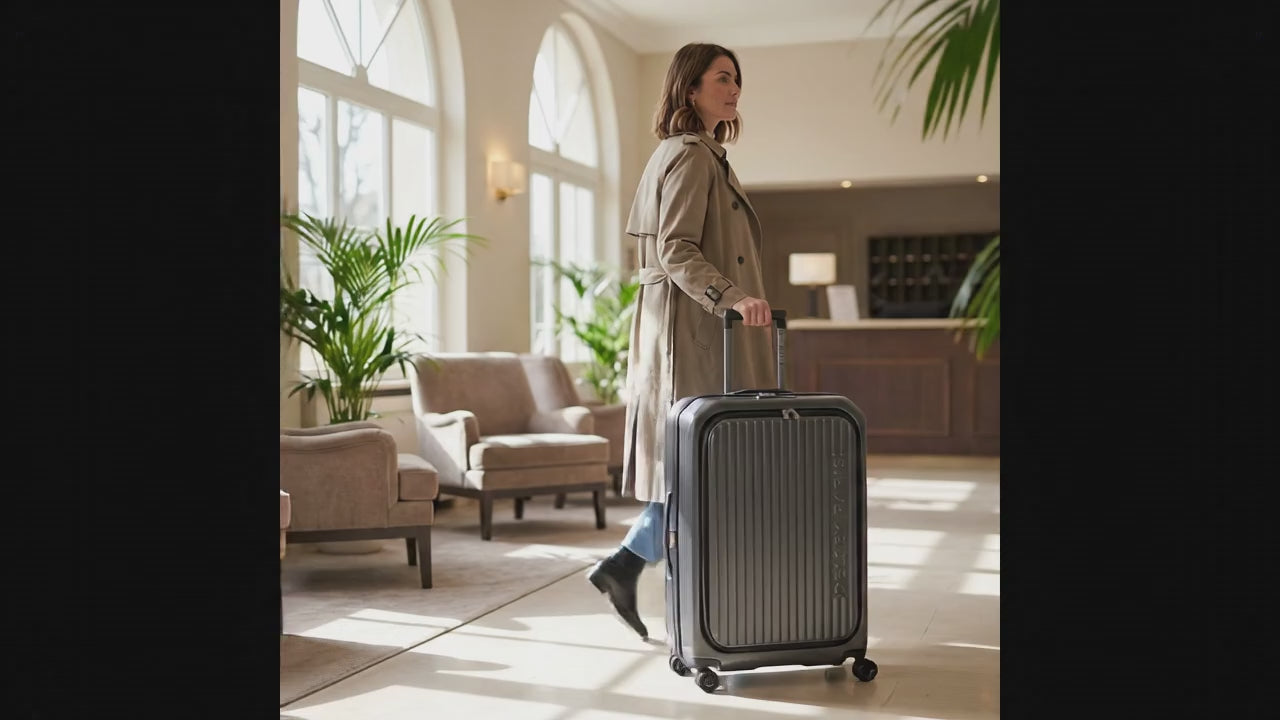 Delsey Securitime Hardside Top Opening Medium Spinner Suitcase - 66cm - Anthracite Image 99