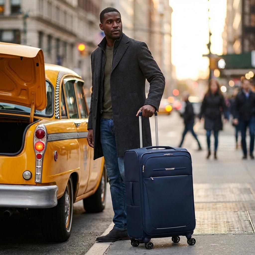 Samsonite B-Lite 5 Expandable Softside Large Spinner Suitcase - 78cm - Navy Image 11