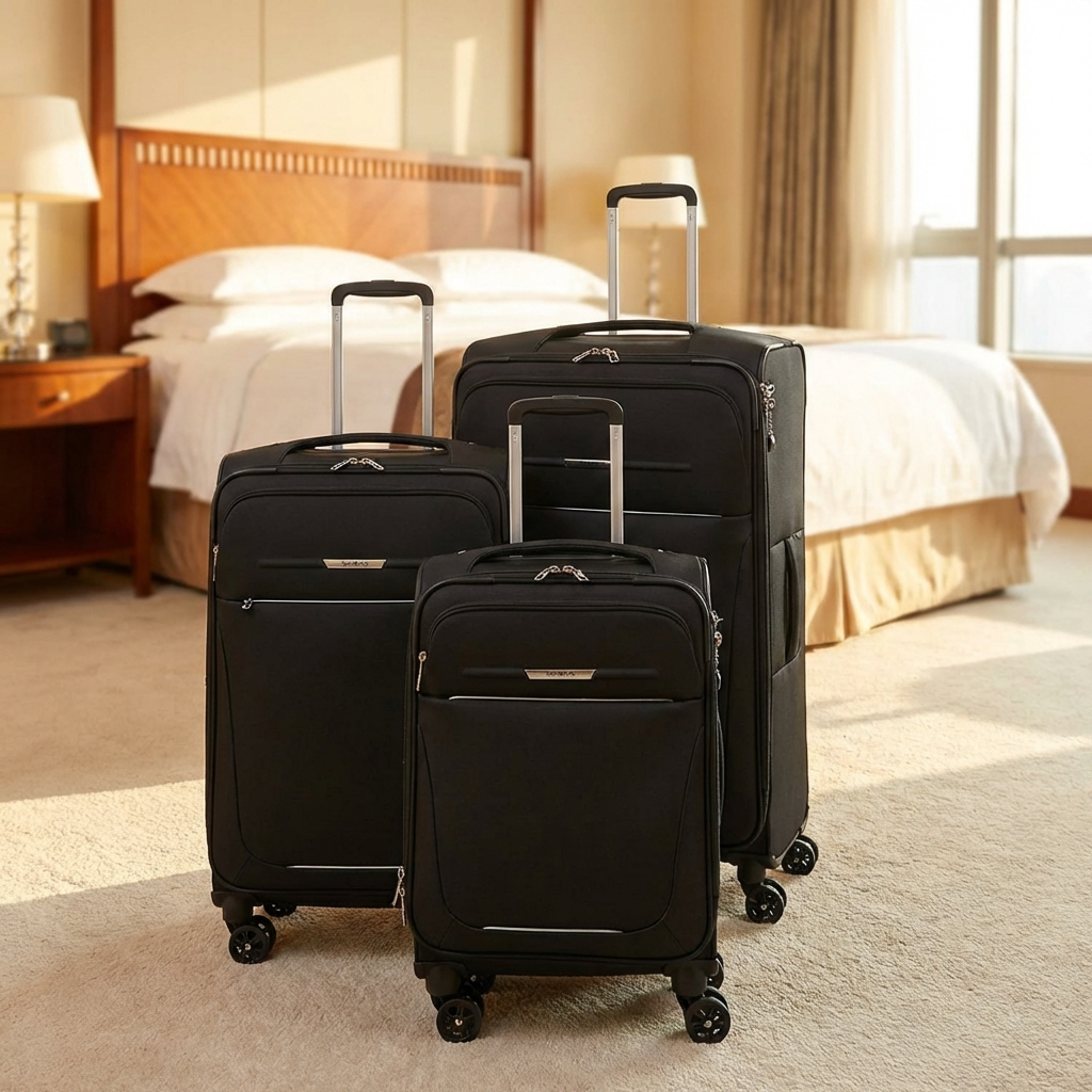 Samsonite B-Lite 5 Softside 3-Piece Spinner Luggage Set - Black Image 7