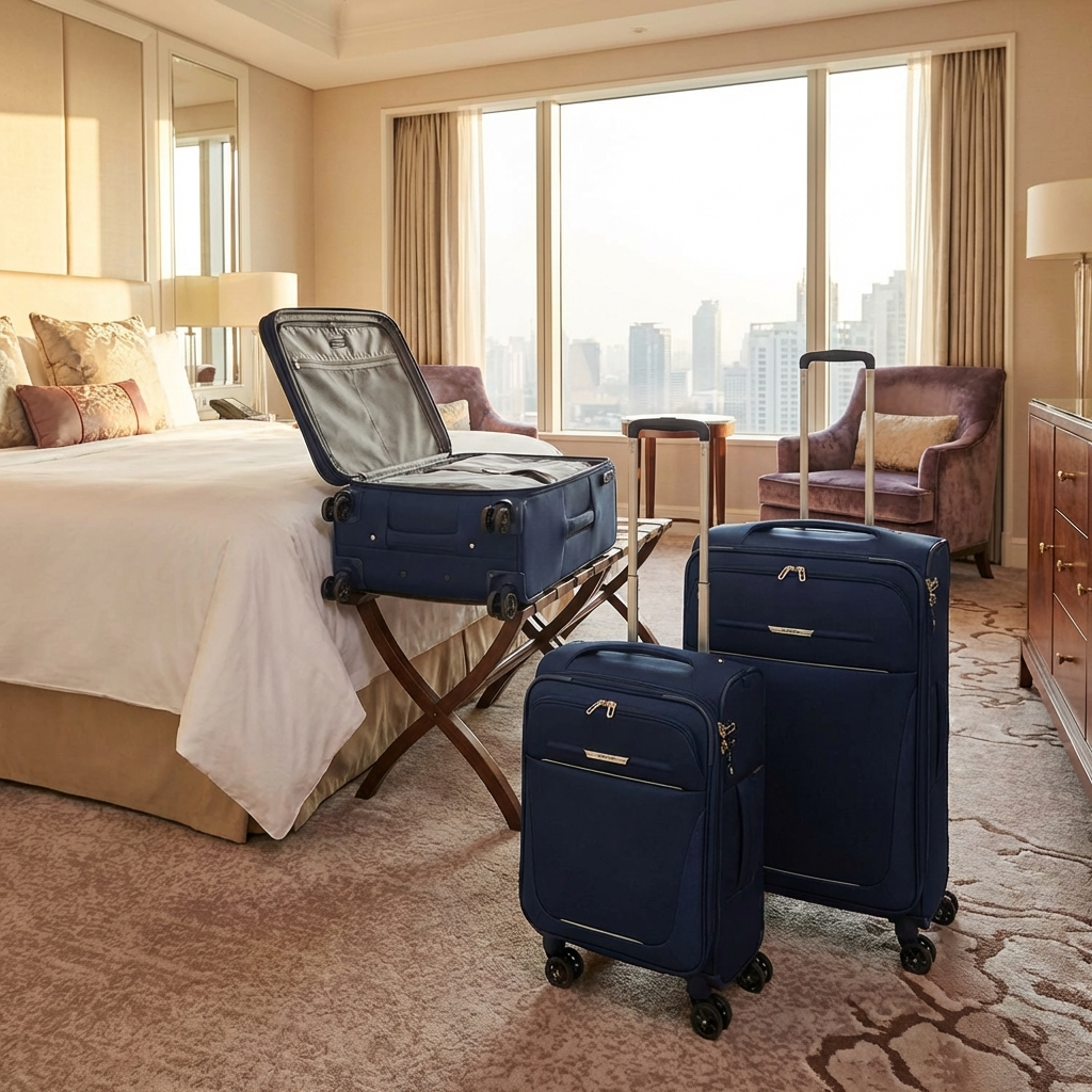 Samsonite B-Lite 5 Softside 3-Piece Spinner Luggage Set - Navy Image 11