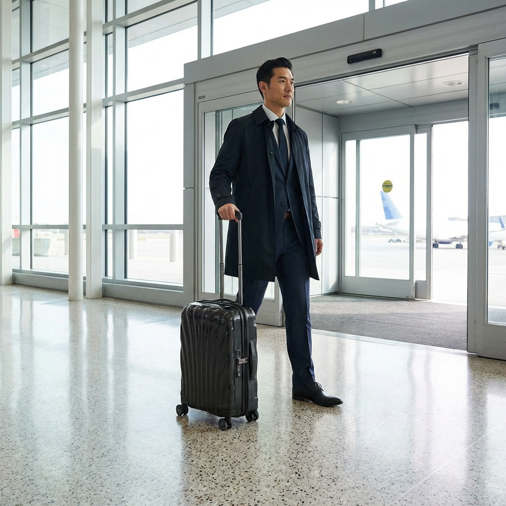 Samsonite C-Lite Expandable Hardside Carry-On Spinner Suitcase - 55cm - Black Image 7