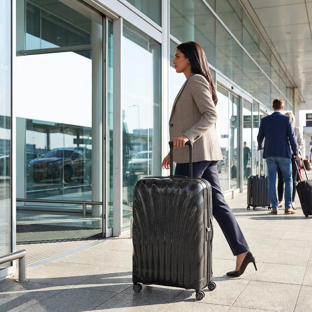 Samsonite C-Lite Hardside Large Spinner Suitcase - 81cm - Black Image 6