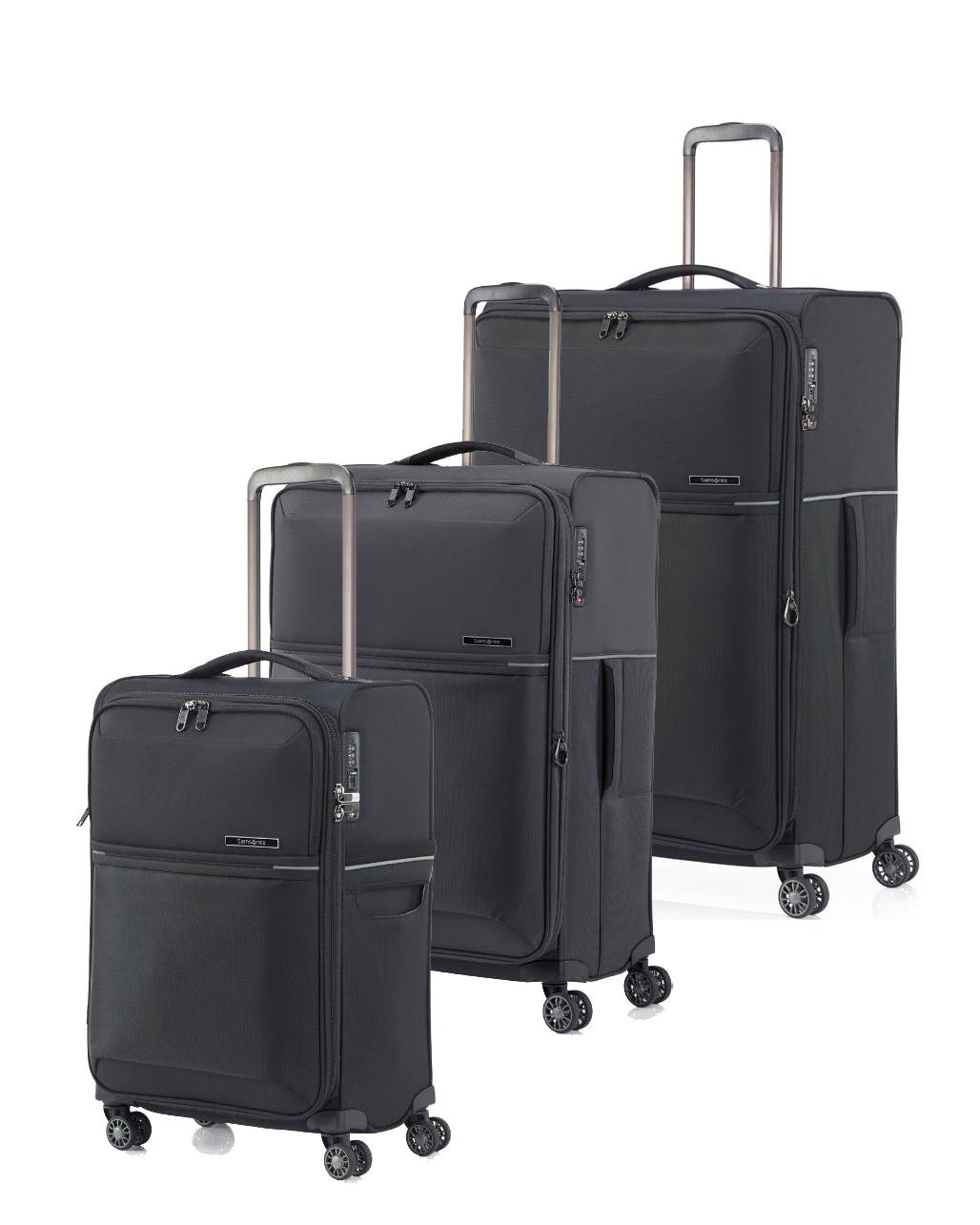 Samsonite 73H Softside 3-Piece Spinner Luggage Set - Black Image 1