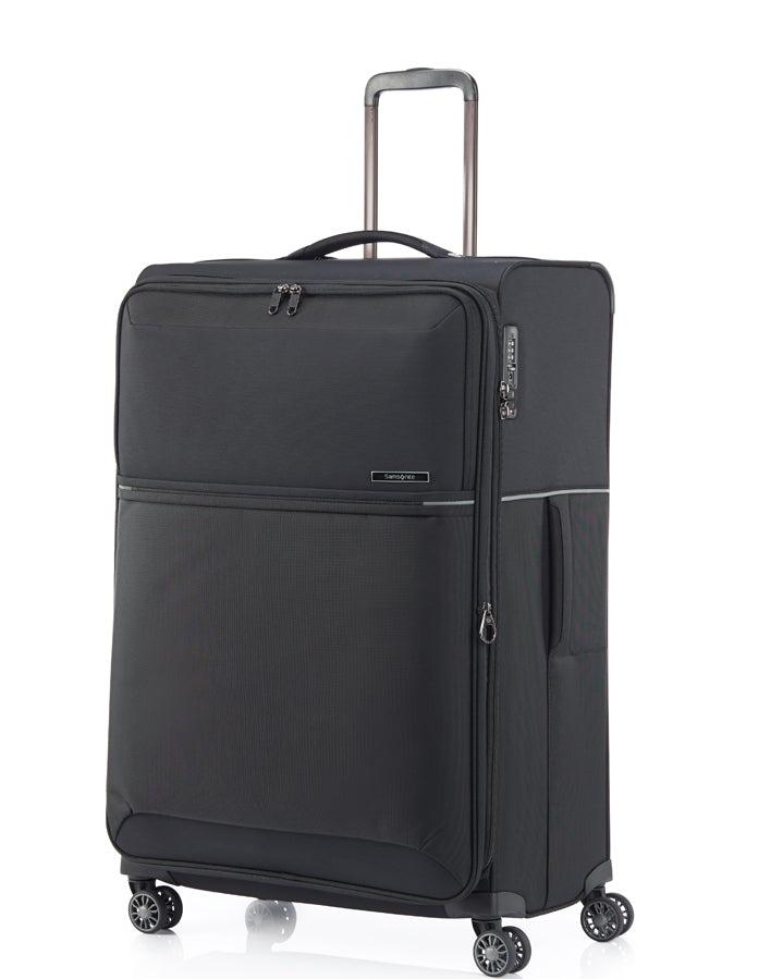 Samsonite 73H Softside Large Spinner Suitcase - 78cm - Black Front Right Image 1
