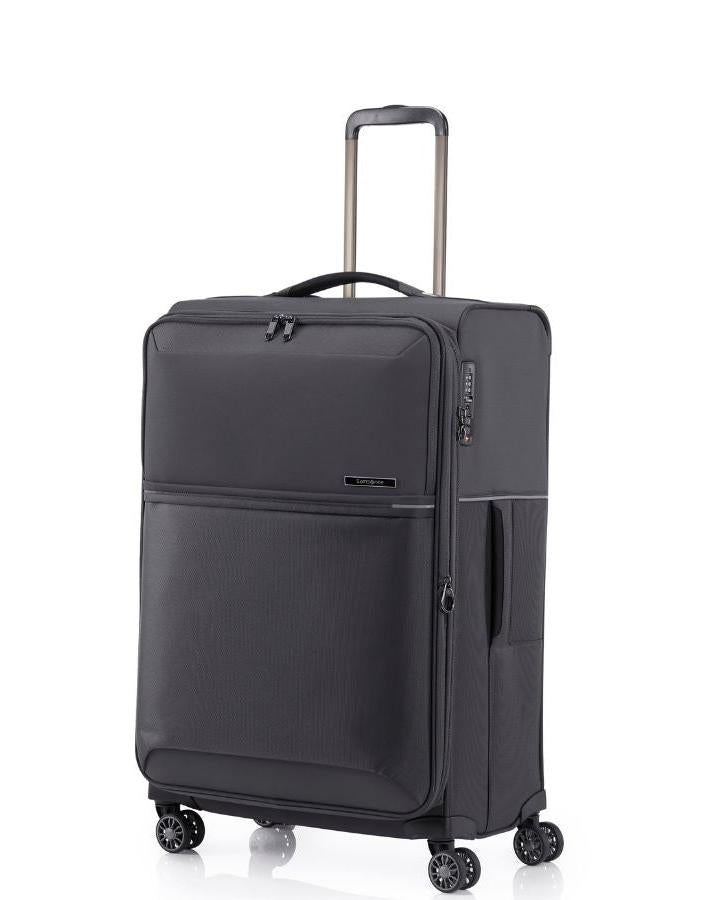 Samsonite 73H Softside Medium Spinner Suitcase - 71cm - Black Front Right Image 1