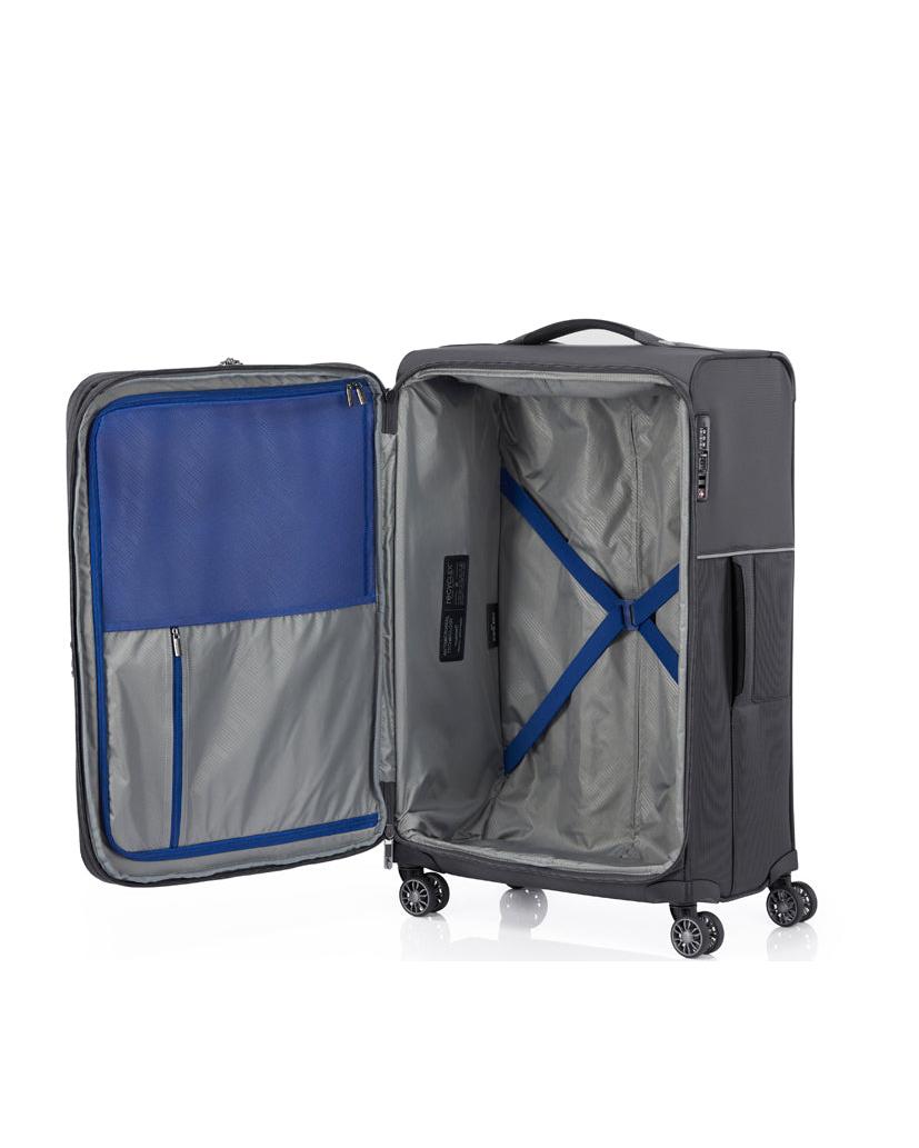 Samsonite 73H Softside Large Spinner Suitcase - 78cm - Black Interior Image 4