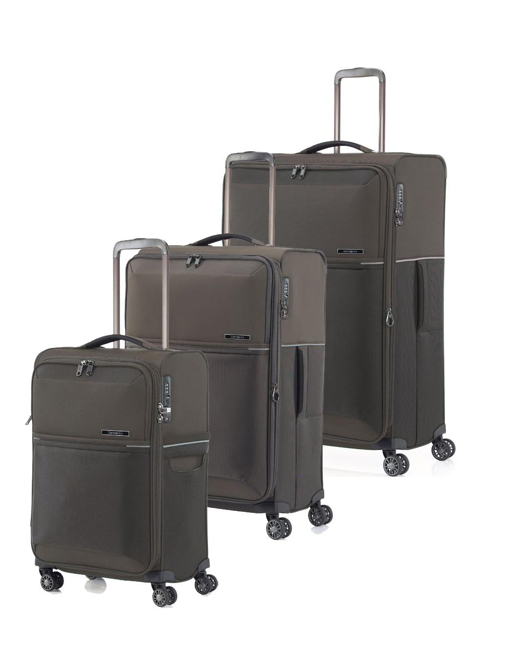 Samsonite 73H Softside 3-Piece Spinner Luggage Set - Platinum Grey Image 1