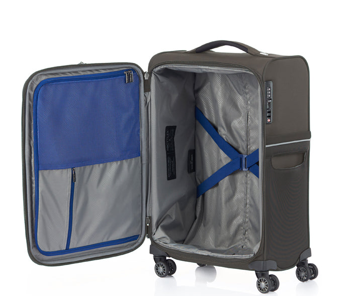 Samsonite 73H Softside Carry-On Spinner Suitcase - 55cm - Platinum Grey