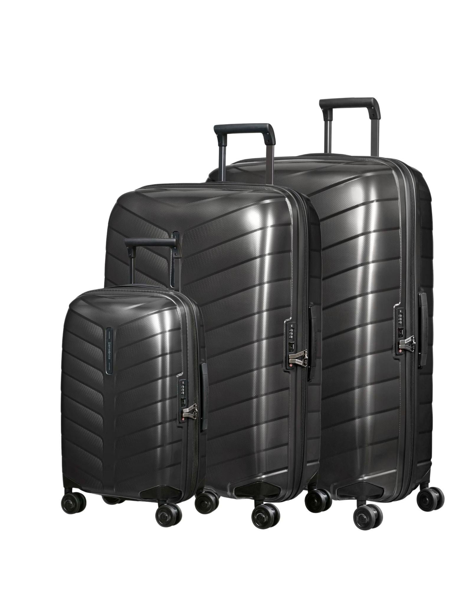 Samsonite Attrix Hardside 3-Piece Spinner Luggage Set - Anthracite Front Left Image 1
