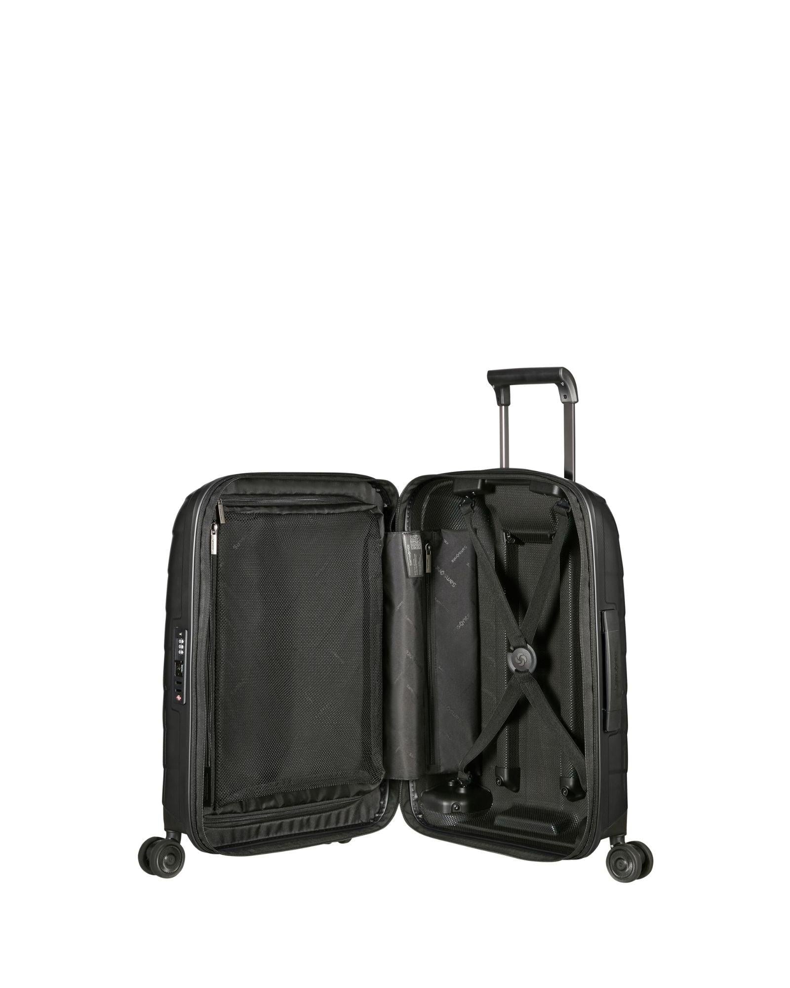 Samsonite Attrix Expandable Hardside Carry-On Spinner Suitcase - 55cm - Anthracite Interior Image 8