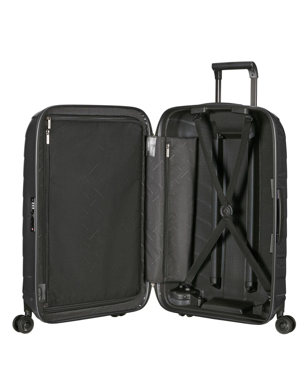Samsonite Attrix Hardside Large Spinner Suitcase - 81cm - Anthracite Interior Image 6