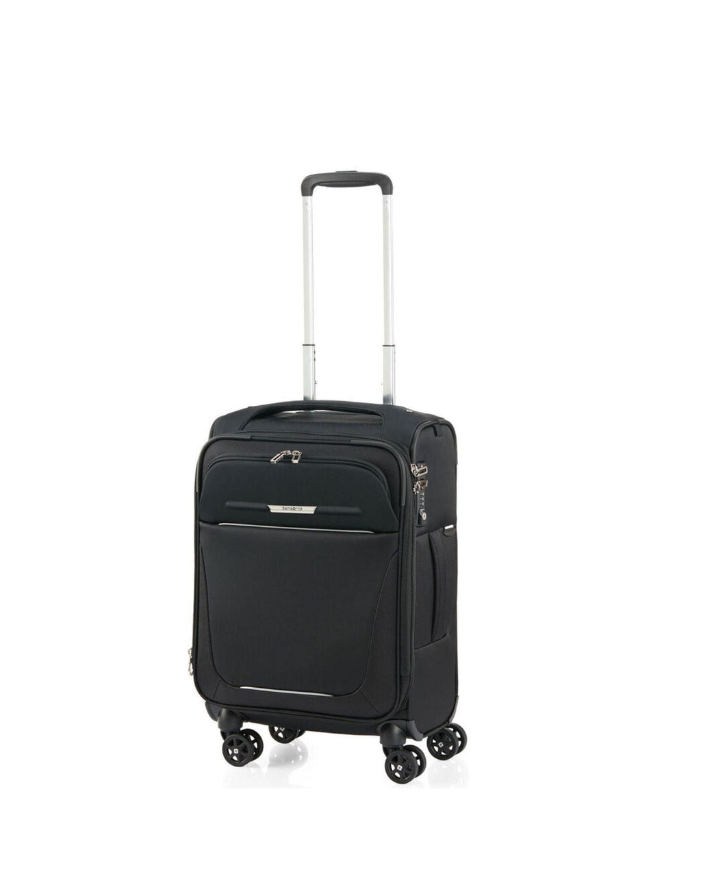 Samsonite B-Lite 5 Softside Carry-On Spinner Suitcase - 55cm - Black Front Left Image 1