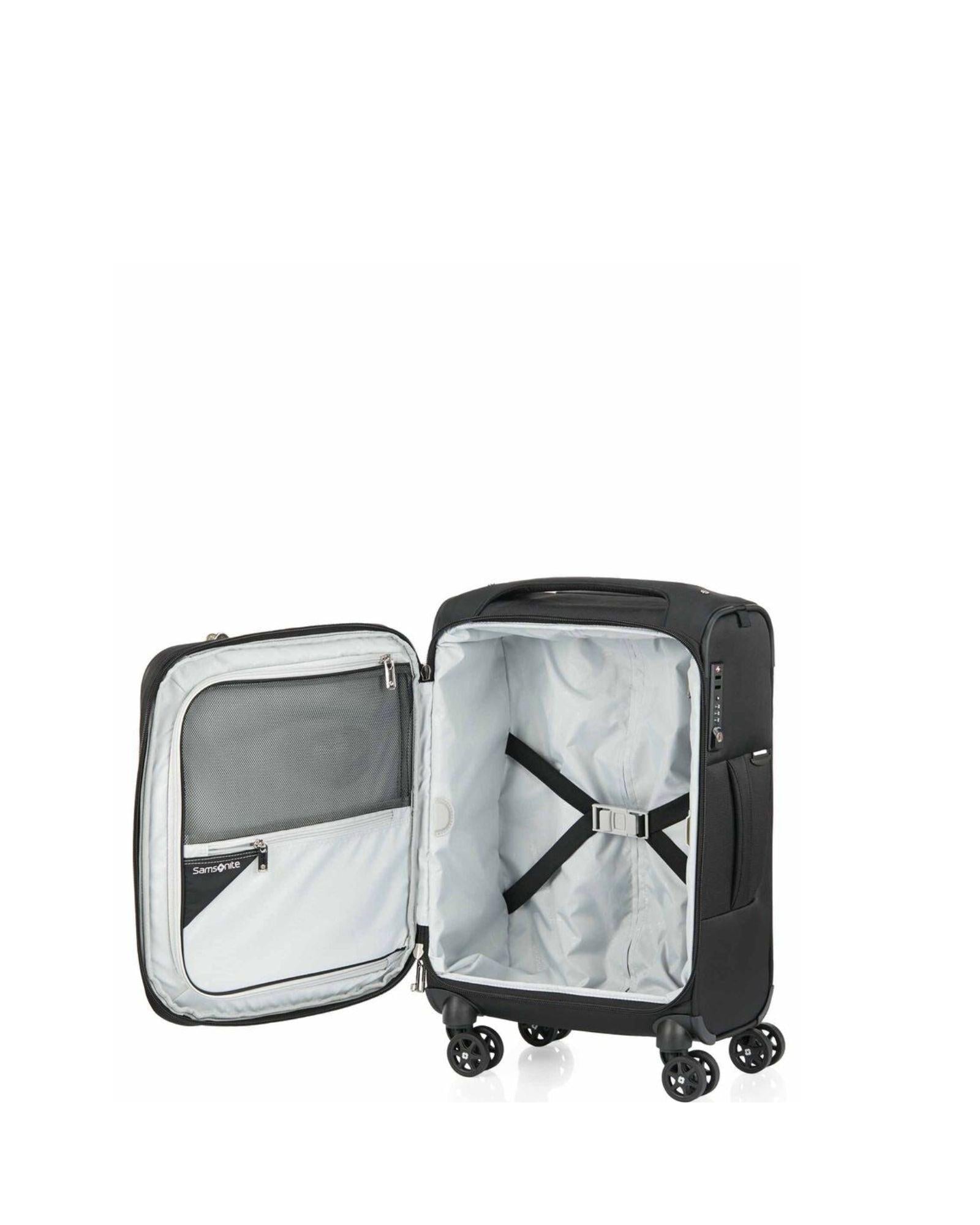 Samsonite B-Lite 5 Softside Carry-On Spinner Suitcase - 55cm - Black Interior Image 6