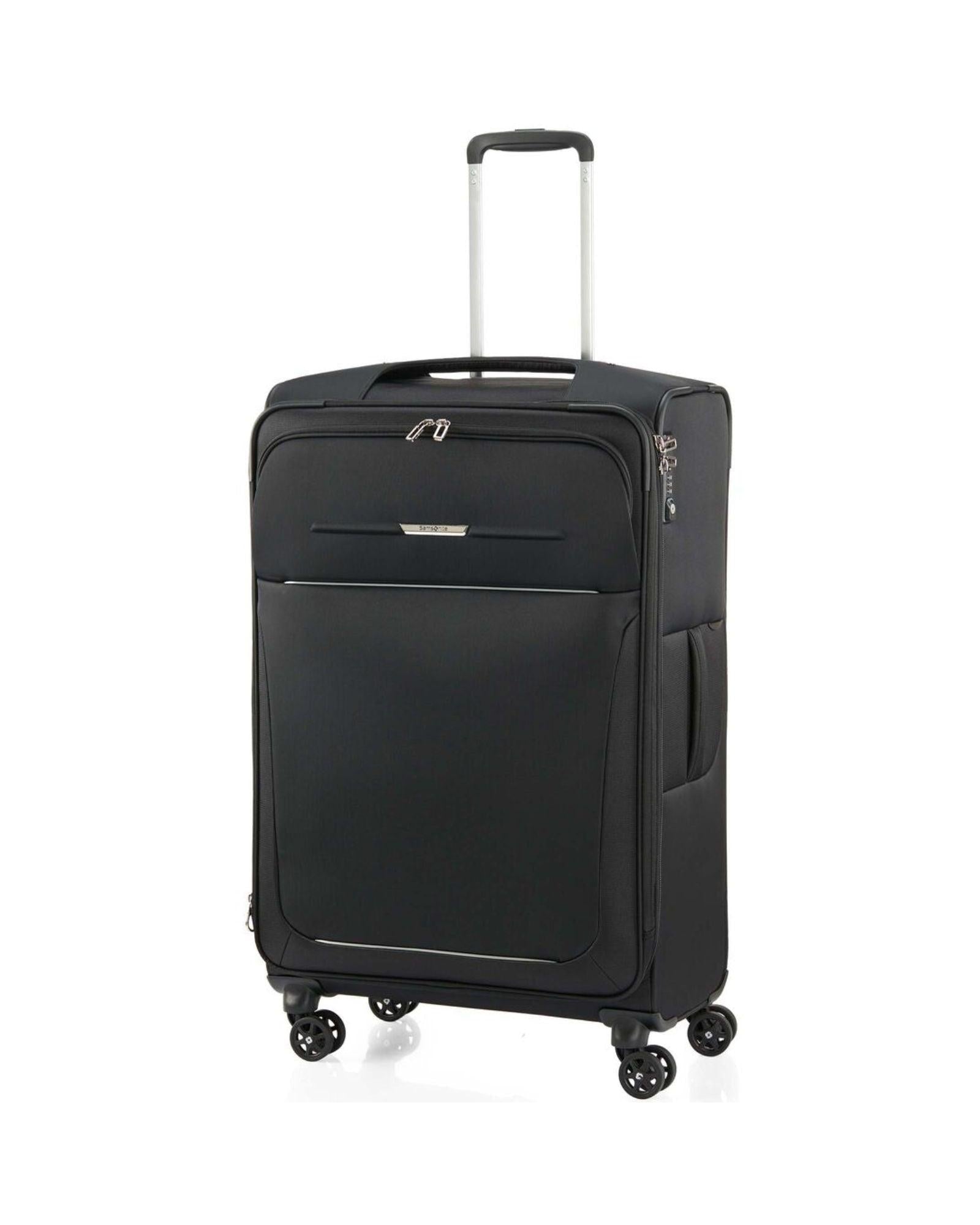 Samsonite B-Lite 5 Expandable Softside Large Spinner Suitcase - 78cm - Black Front Left Image 1