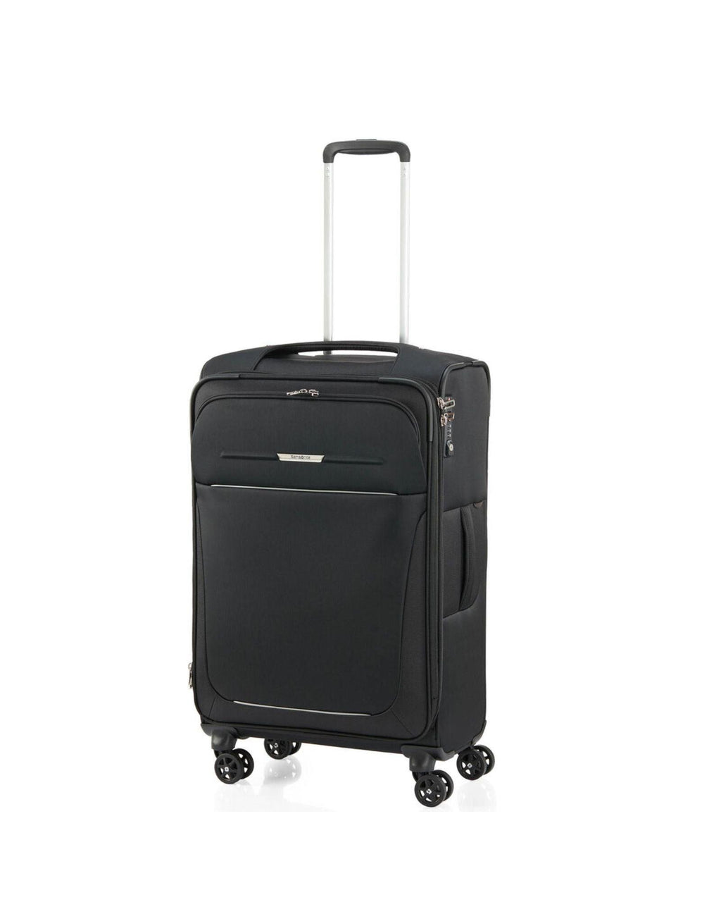 Samsonite B-Lite 5 Softside Medium Spinner Suitcase - 71cm - Black Front Left Image 1