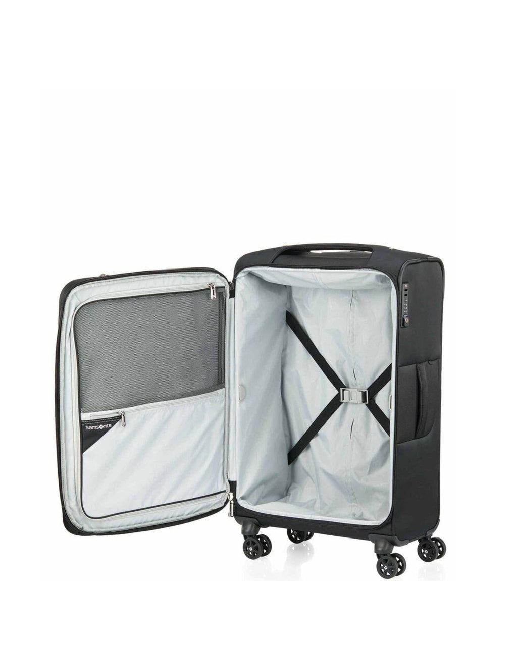 Samsonite B-Lite 5 Softside Medium Spinner Suitcase - 71cm - Black Interior Image 6