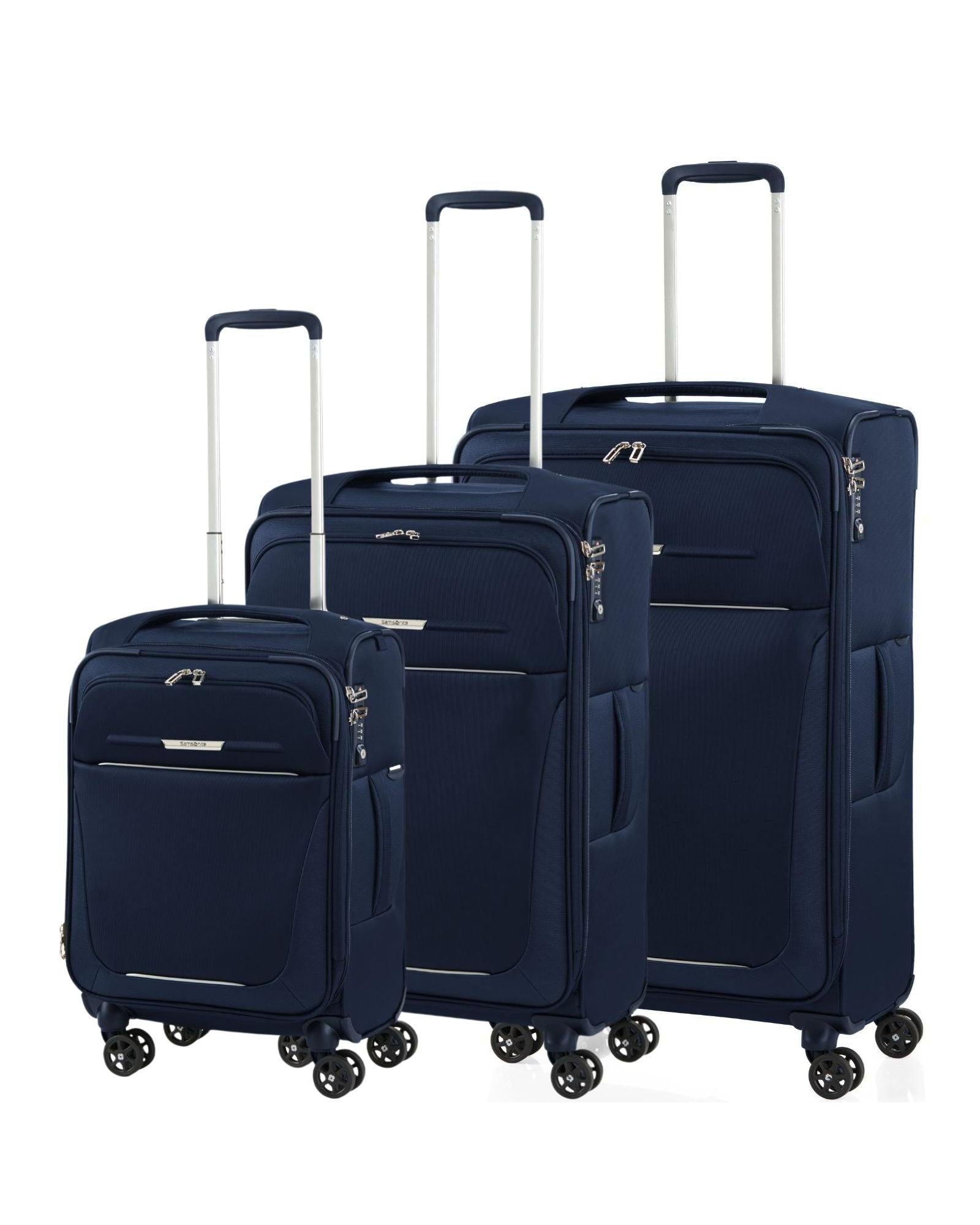 Samsonite B-Lite 5 Softside 3-Piece Spinner Luggage Set - Navy Image 1