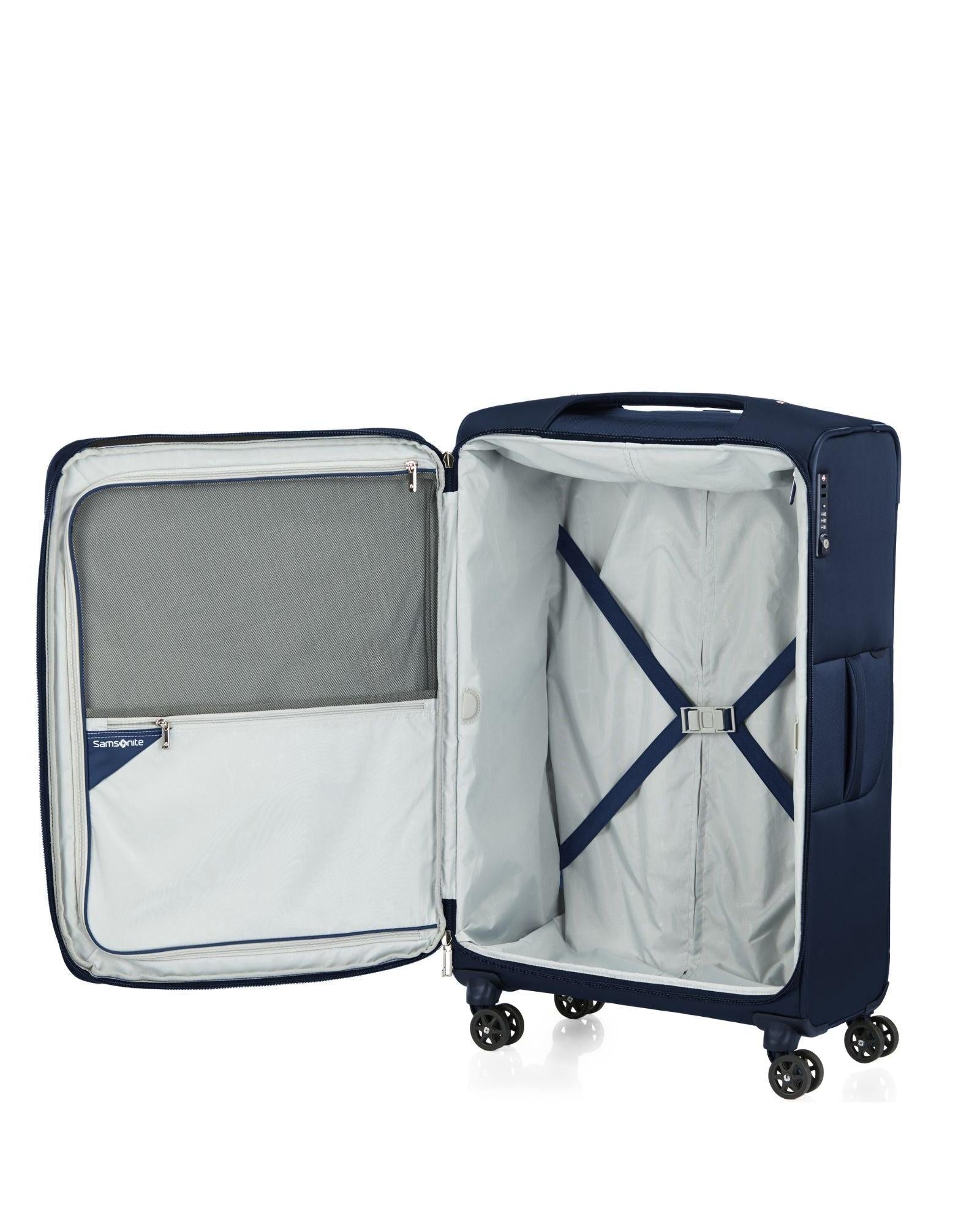 Samsonite B-Lite 5 Expandable Softside Large Spinner Suitcase - 78cm - Navy Interior Front Image 6