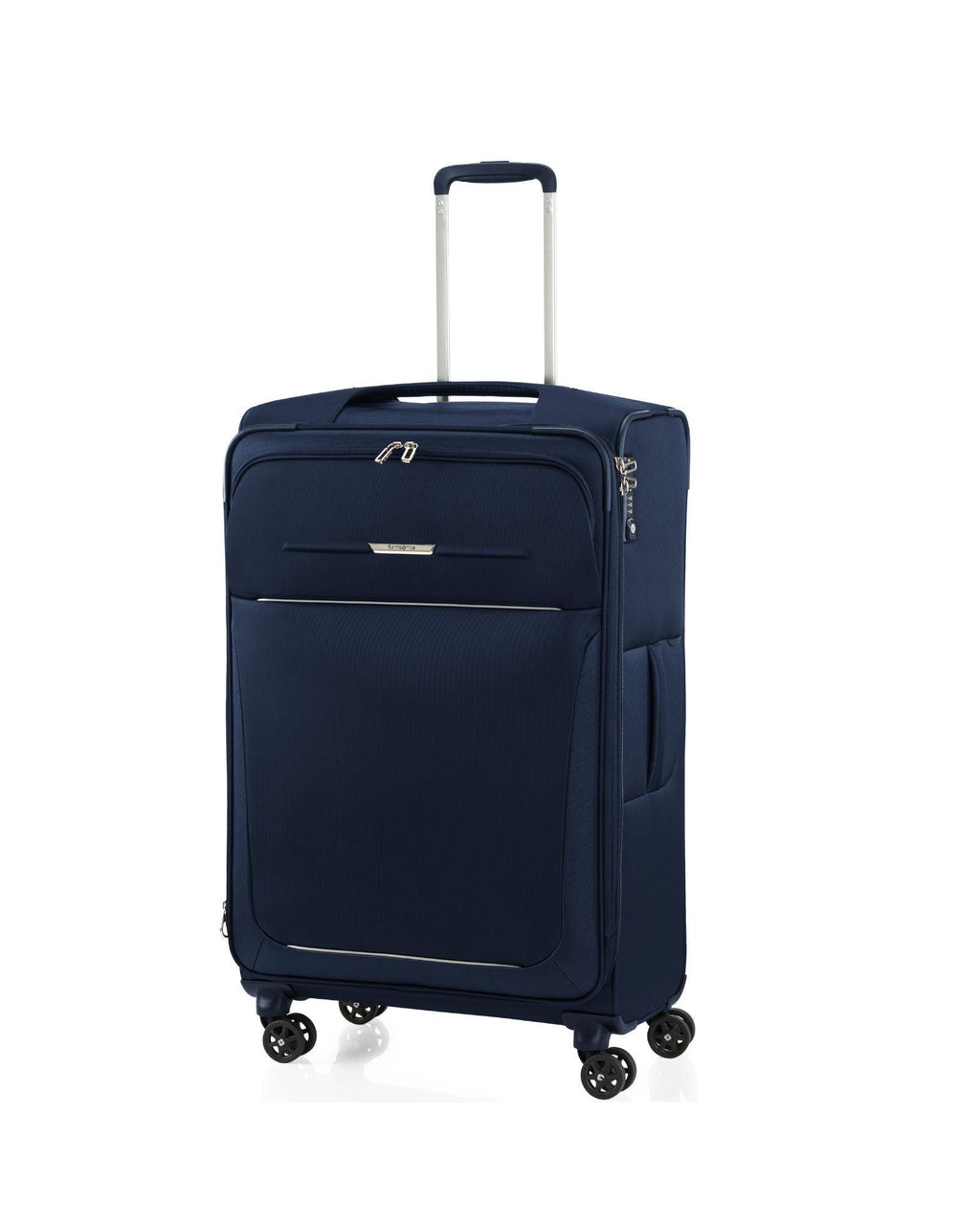 Samsonite B-Lite 5 Expandable Softside Large Spinner Suitcase - 78cm - Navy Front Left Image 1