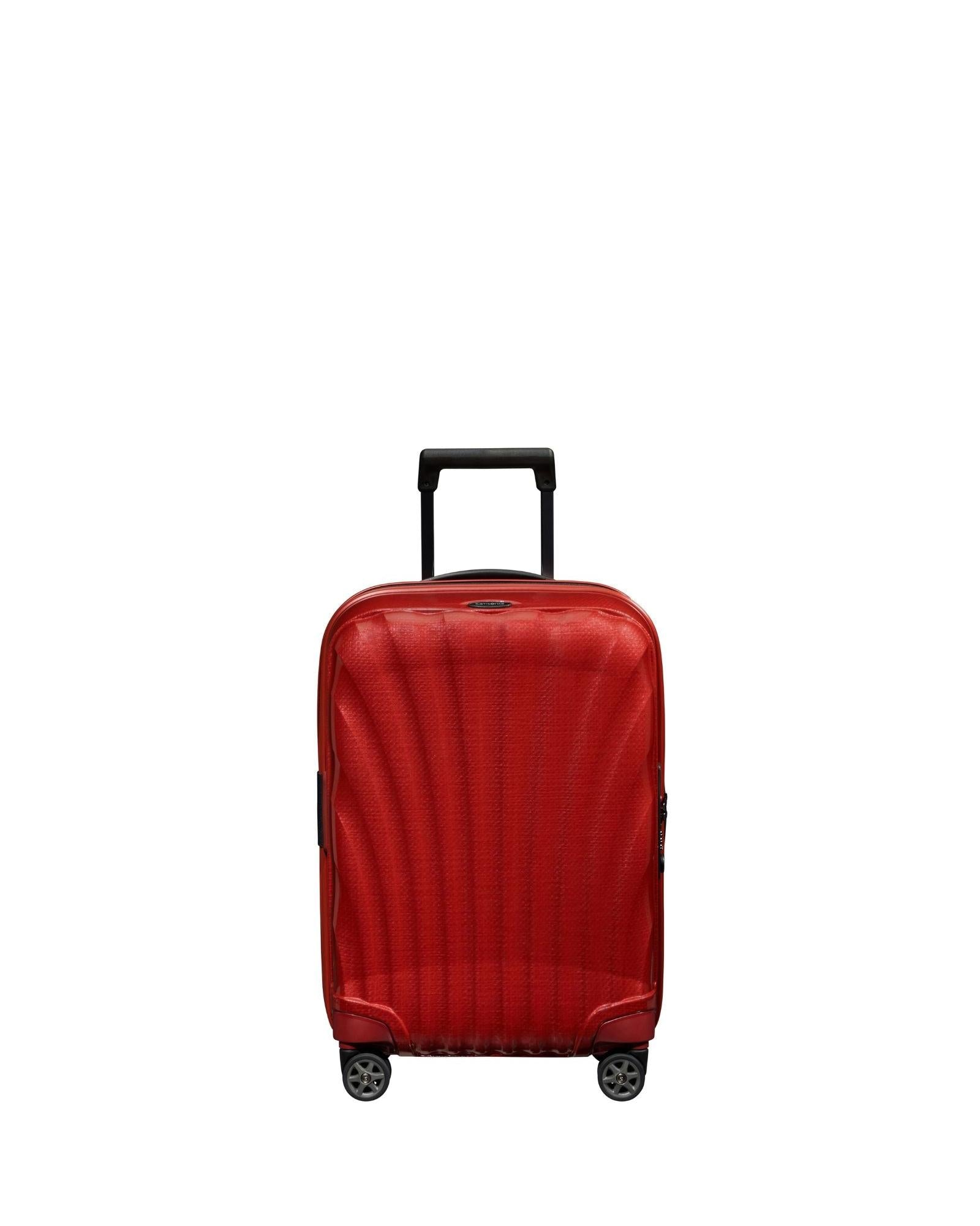 Samsonite C-Lite Expandable Hardside Carry-On Spinner Suitcase - 55cm - Chili Red Front Image 2
