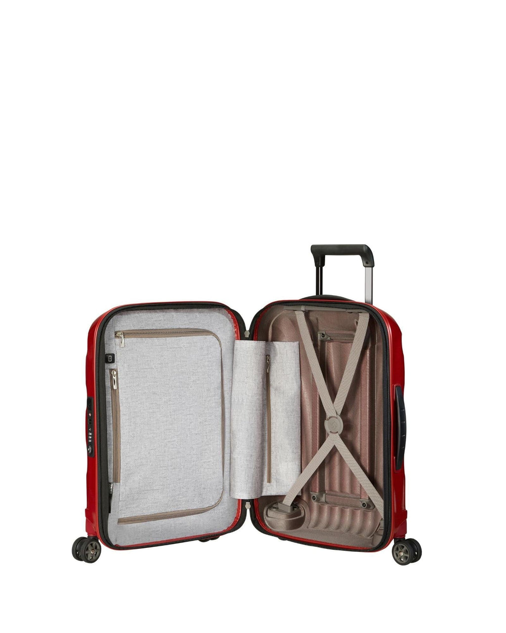 Samsonite C-Lite Expandable Hardside Carry-On Spinner Suitcase - 55cm - Chili Red Interior Image 7