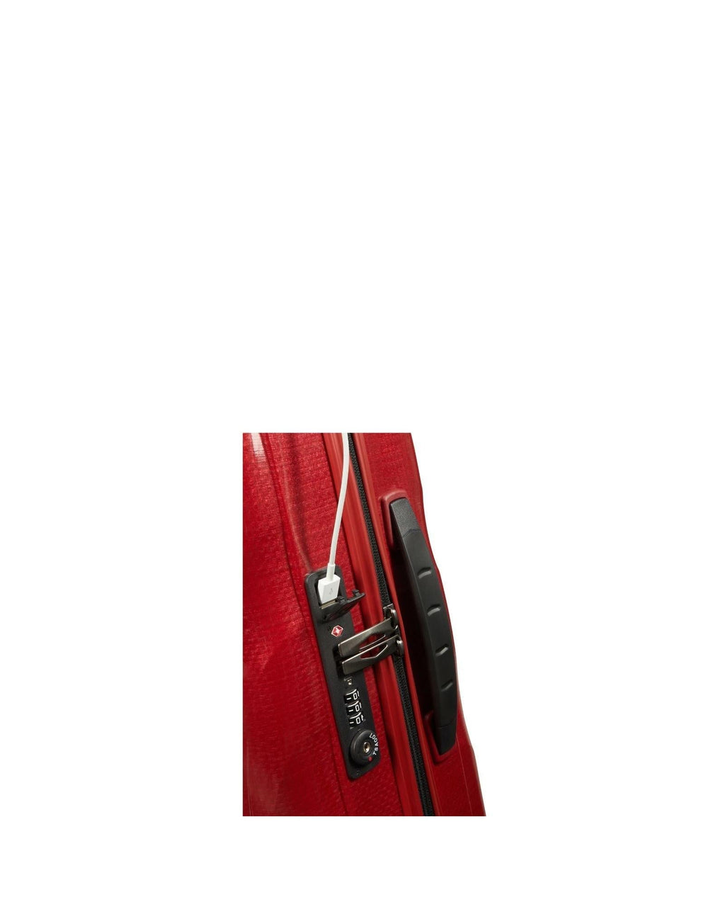 Samsonite C-Lite Expandable Hardside Carry-On Spinner Suitcase - 55cm - Chili Red Image 8