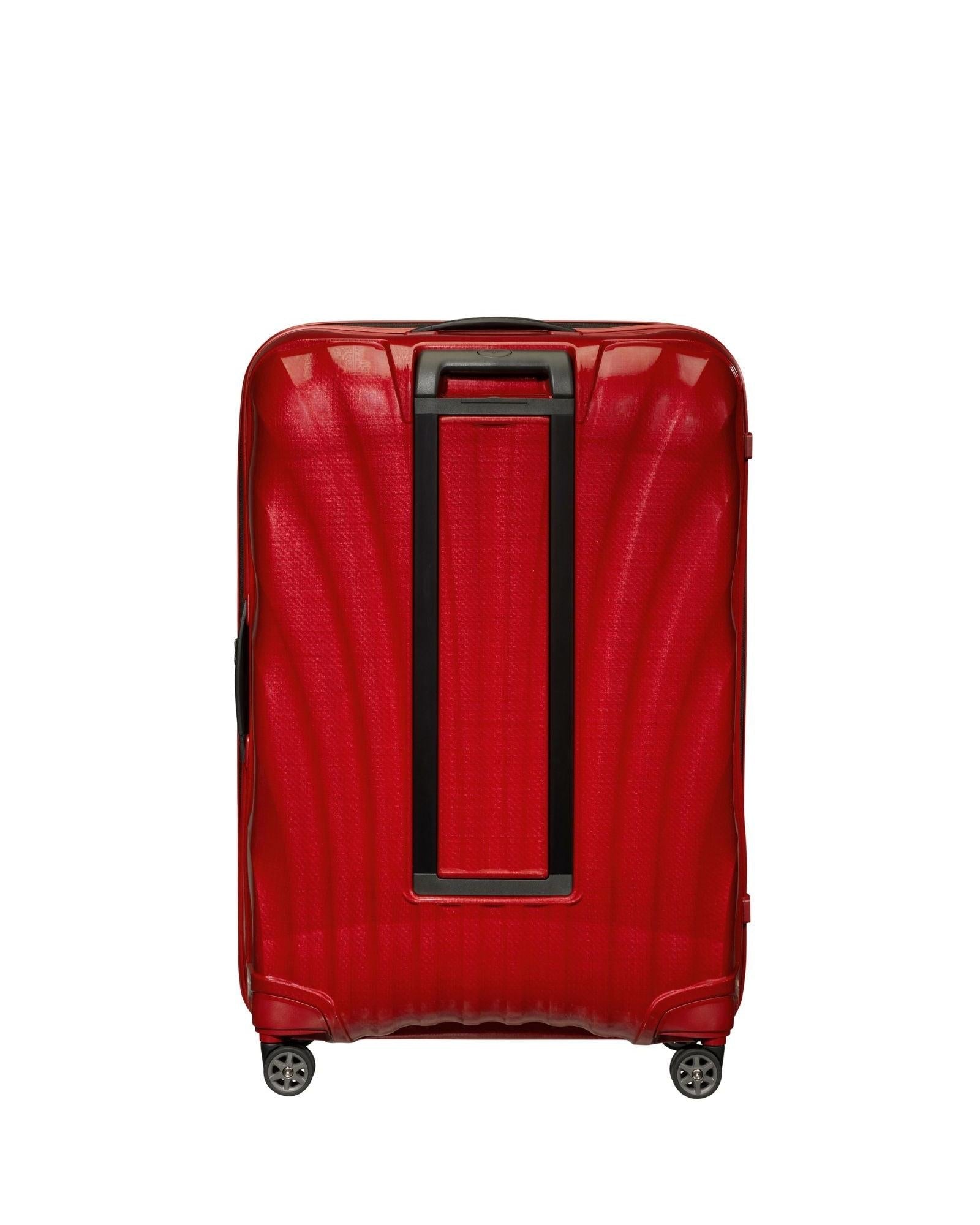 Samsonite C-Lite Hardside Large Spinner Suitcase - 81cm - Chili Red Back Image 3
