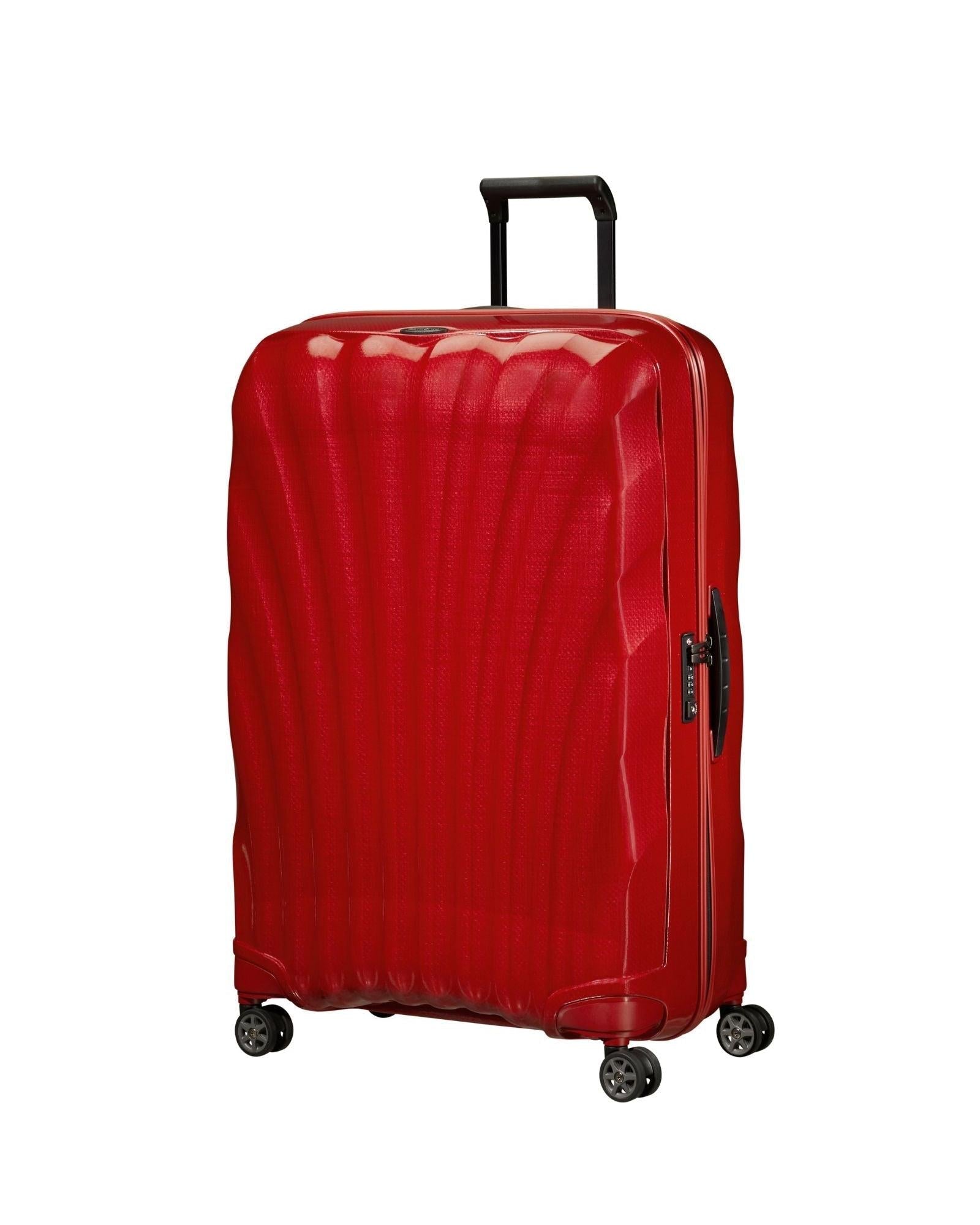 Samsonite C-Lite Hardside Large Spinner Suitcase - 81cm - Chili Red Front Right Image 1
