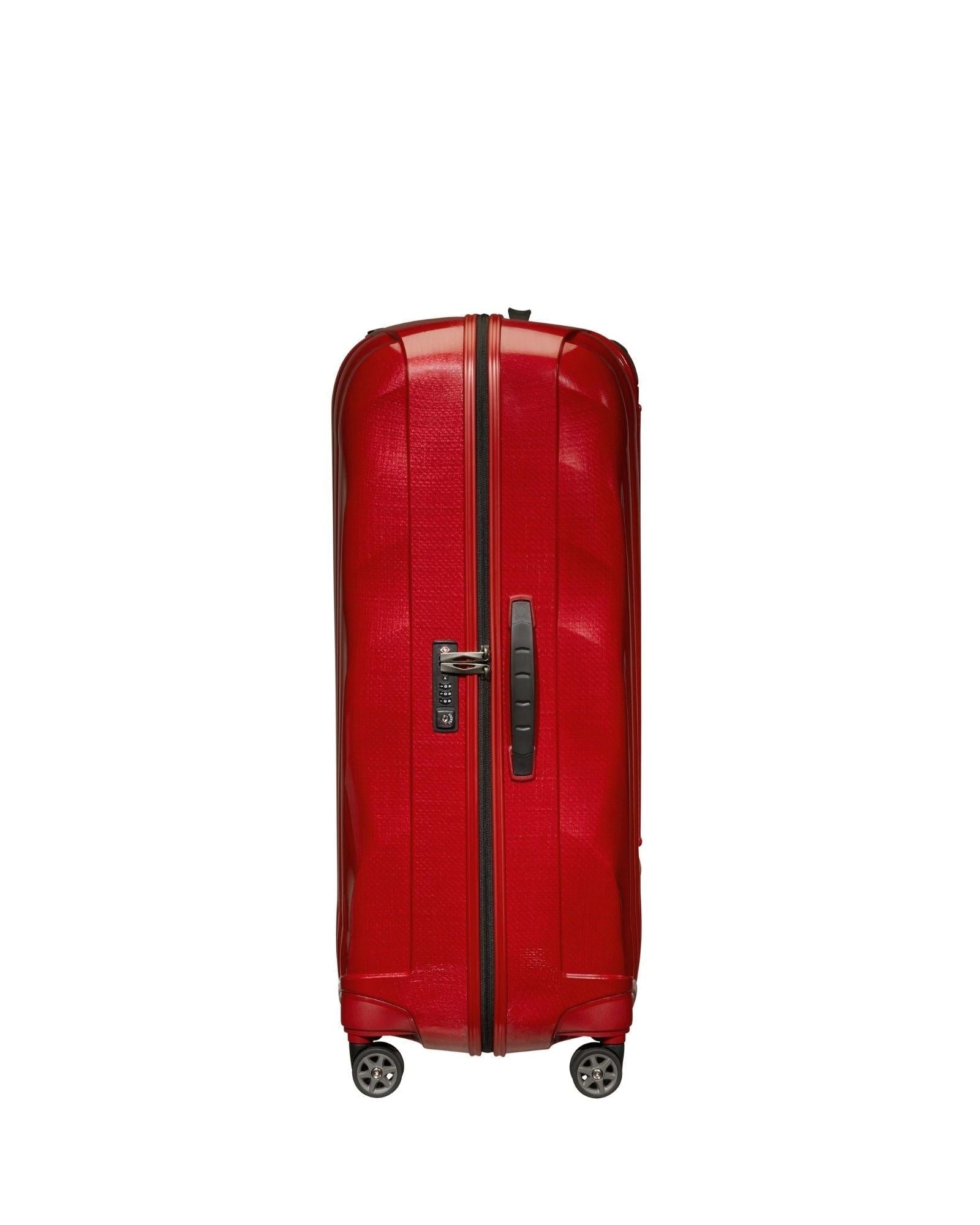 Samsonite C-Lite Hardside Large Spinner Suitcase - 81cm - Chili Red Image 4