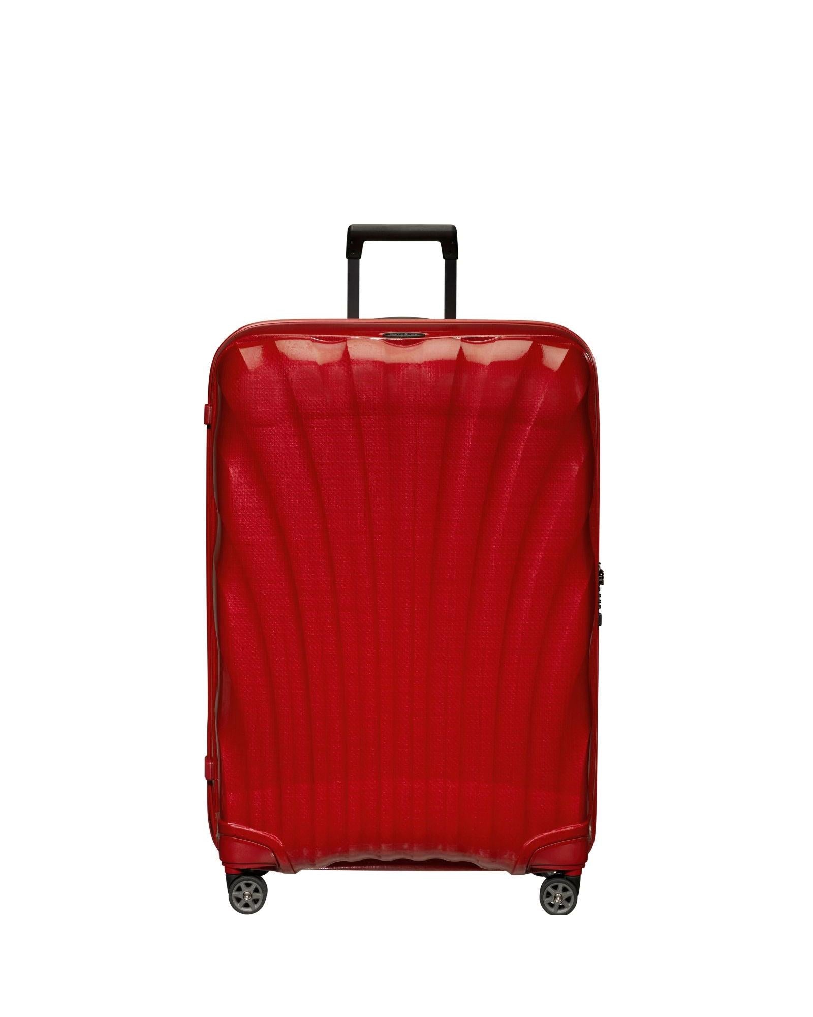 Samsonite C-Lite Hardside Medium Spinner Suitcase - 75cm - Chili Red Front Image 2