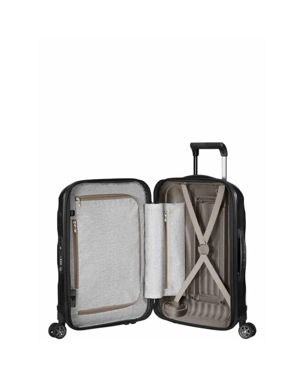 Samsonite C-Lite Expandable Hardside Carry-On Spinner Suitcase - 55cm - Black Interior Image 6