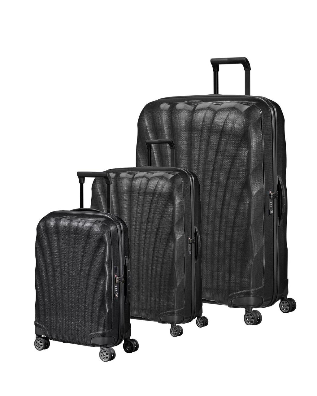 Samsonite C-Lite Hardside 3-Piece Spinner Luggage Set - Black Image 1