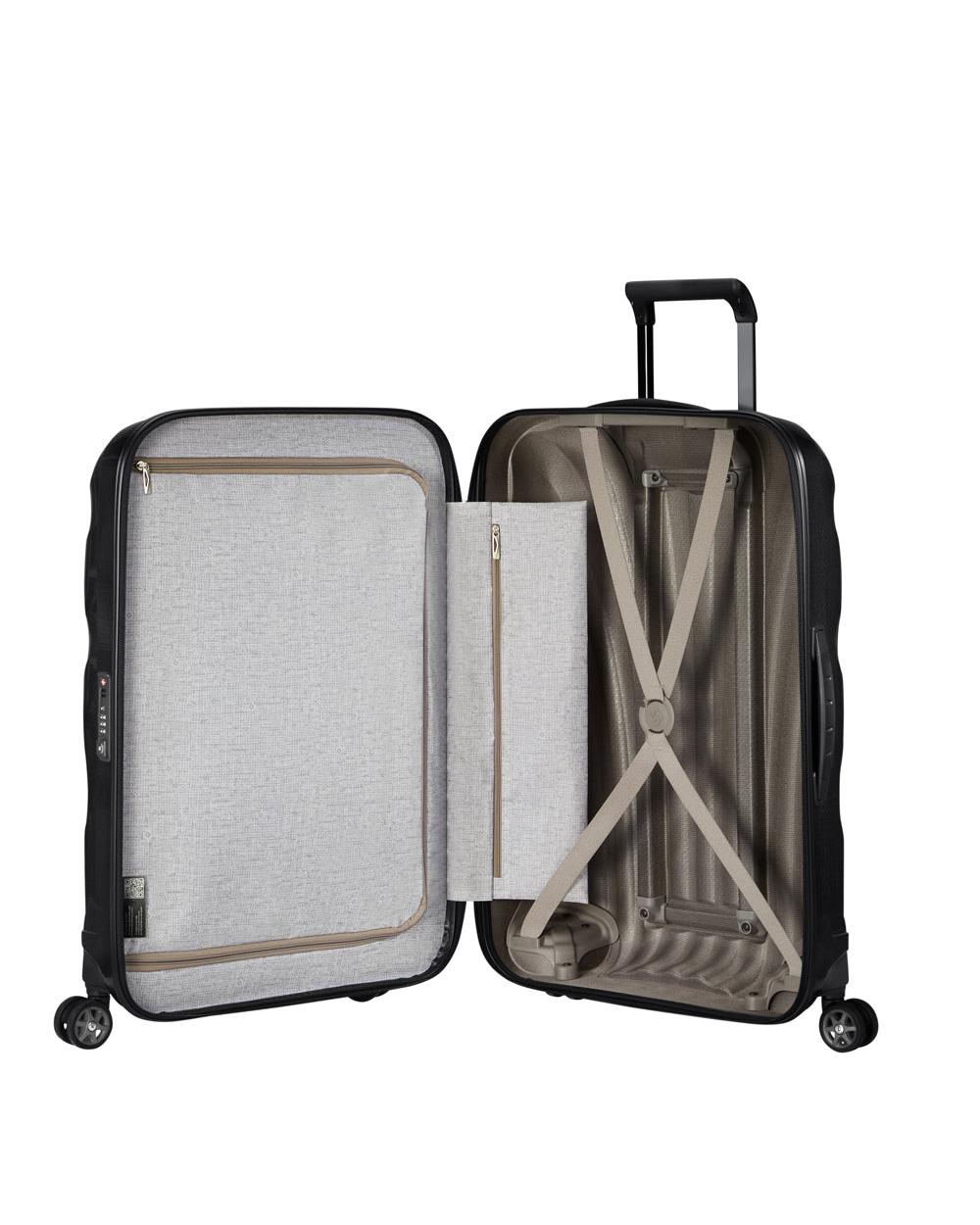 Samsonite C-Lite Hardside Large Spinner Suitcase - 81cm - Black Interior Image 3