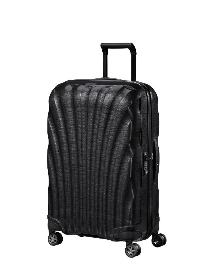 Samsonite C-Lite Hardside Medium Spinner Suitcase - 75cm - Black Front Right Image 1