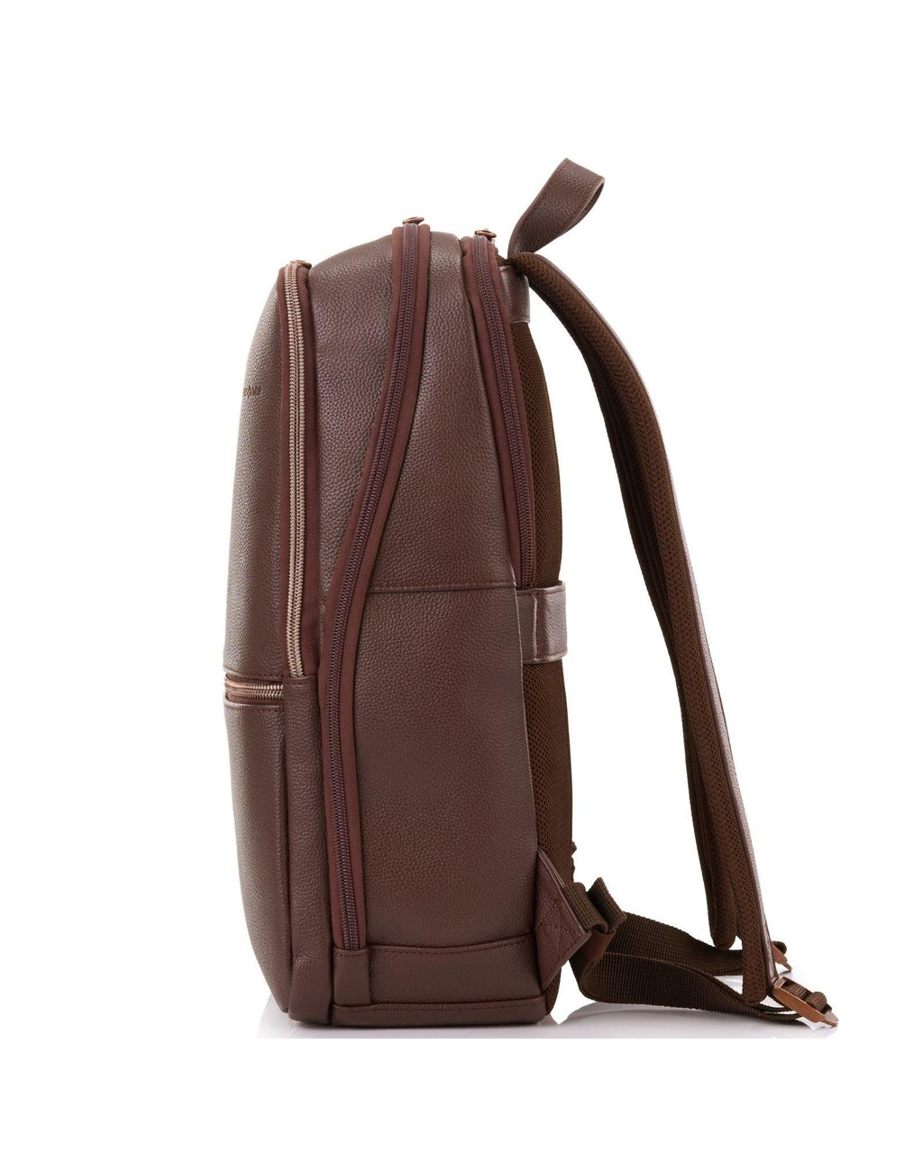 Samsonite Classic Leather Business Slim Laptop Backpack - 17L - Chocolate Right Image 5