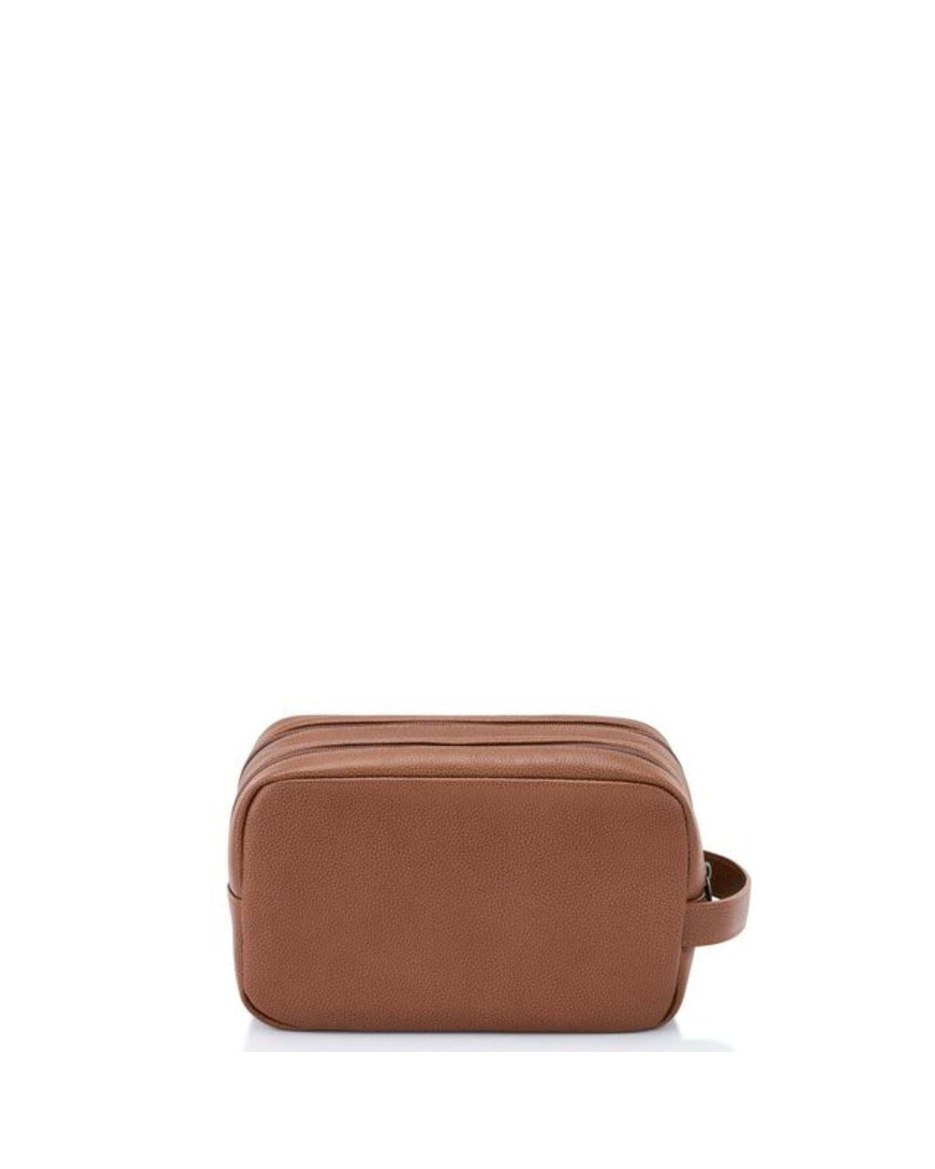 Samsonite Classic Leather Travel Toiletry Kit - Cognac Back Image 3
