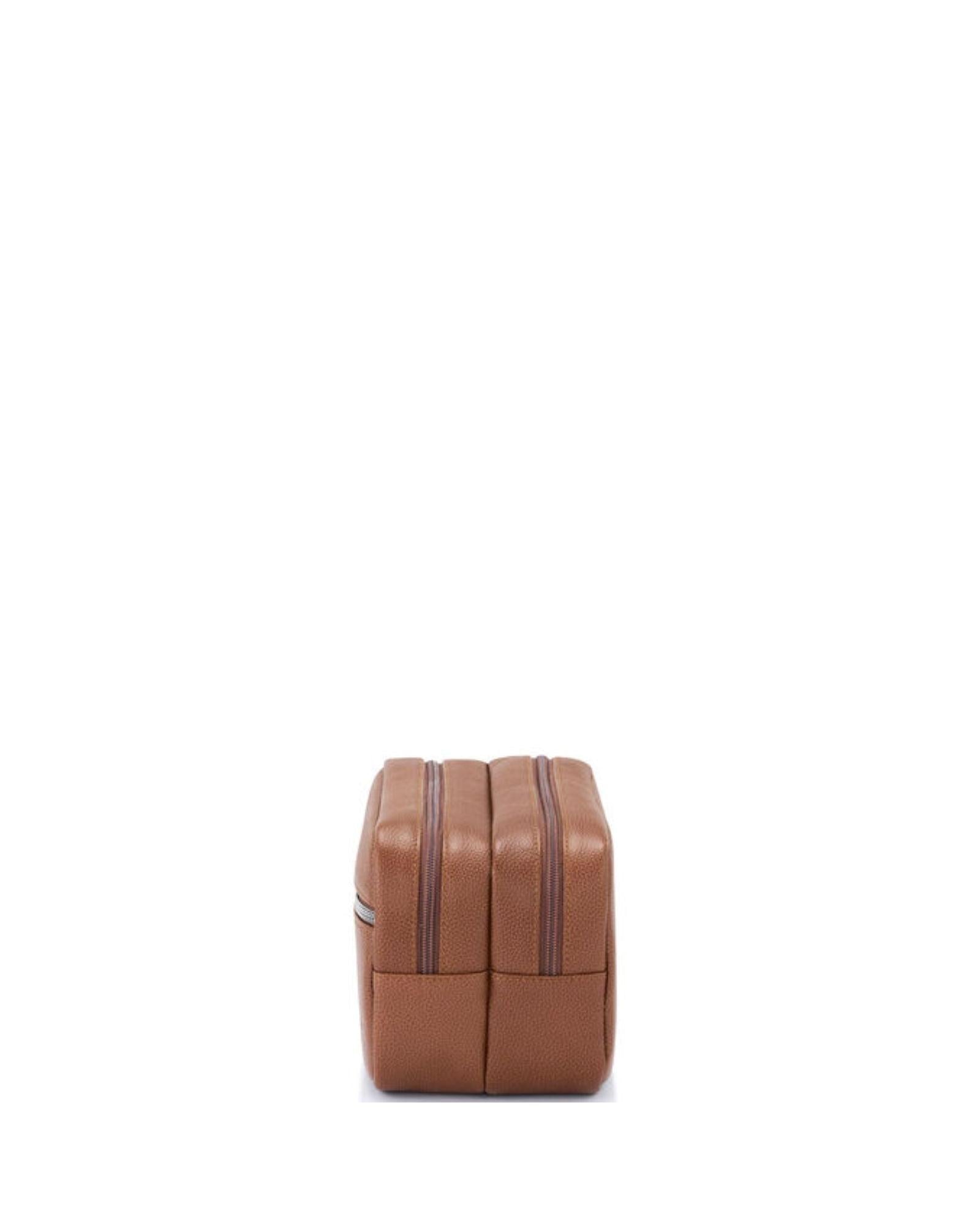 Samsonite Classic Leather Travel Toiletry Kit - Cognac Image 4