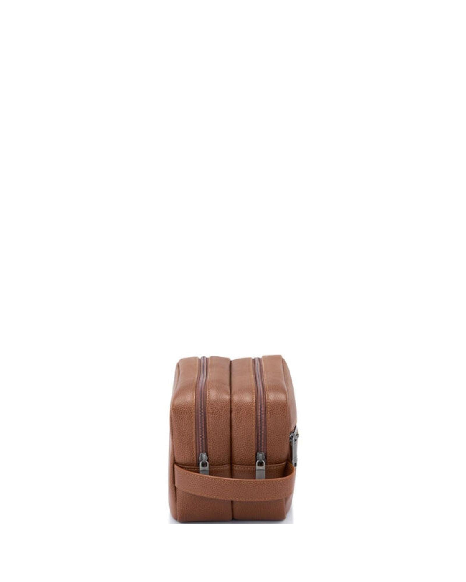 Samsonite Classic Leather Travel Toiletry Kit - Cognac Image 5