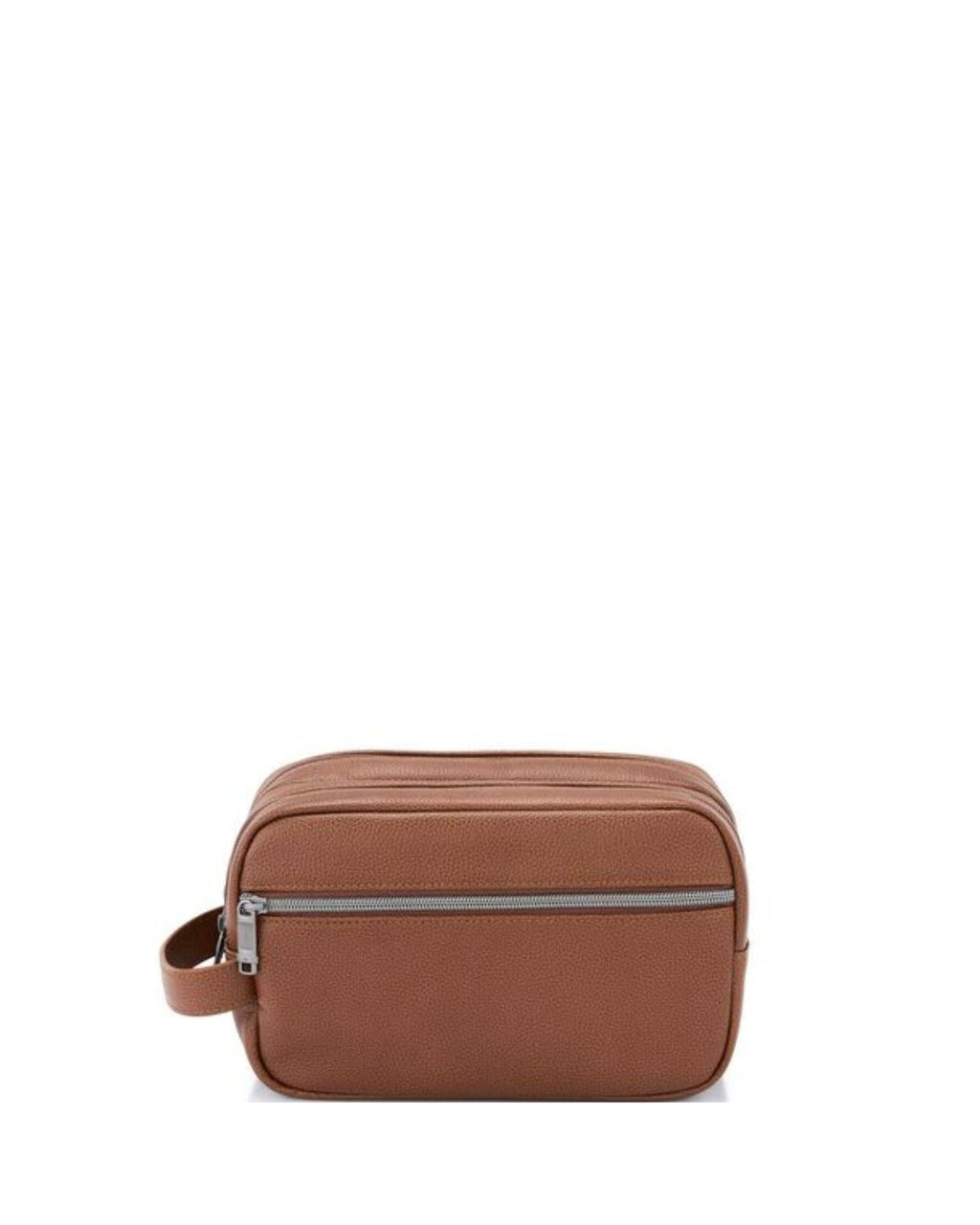 Samsonite Classic Leather Travel Toiletry Kit - Cognac Front Image 2