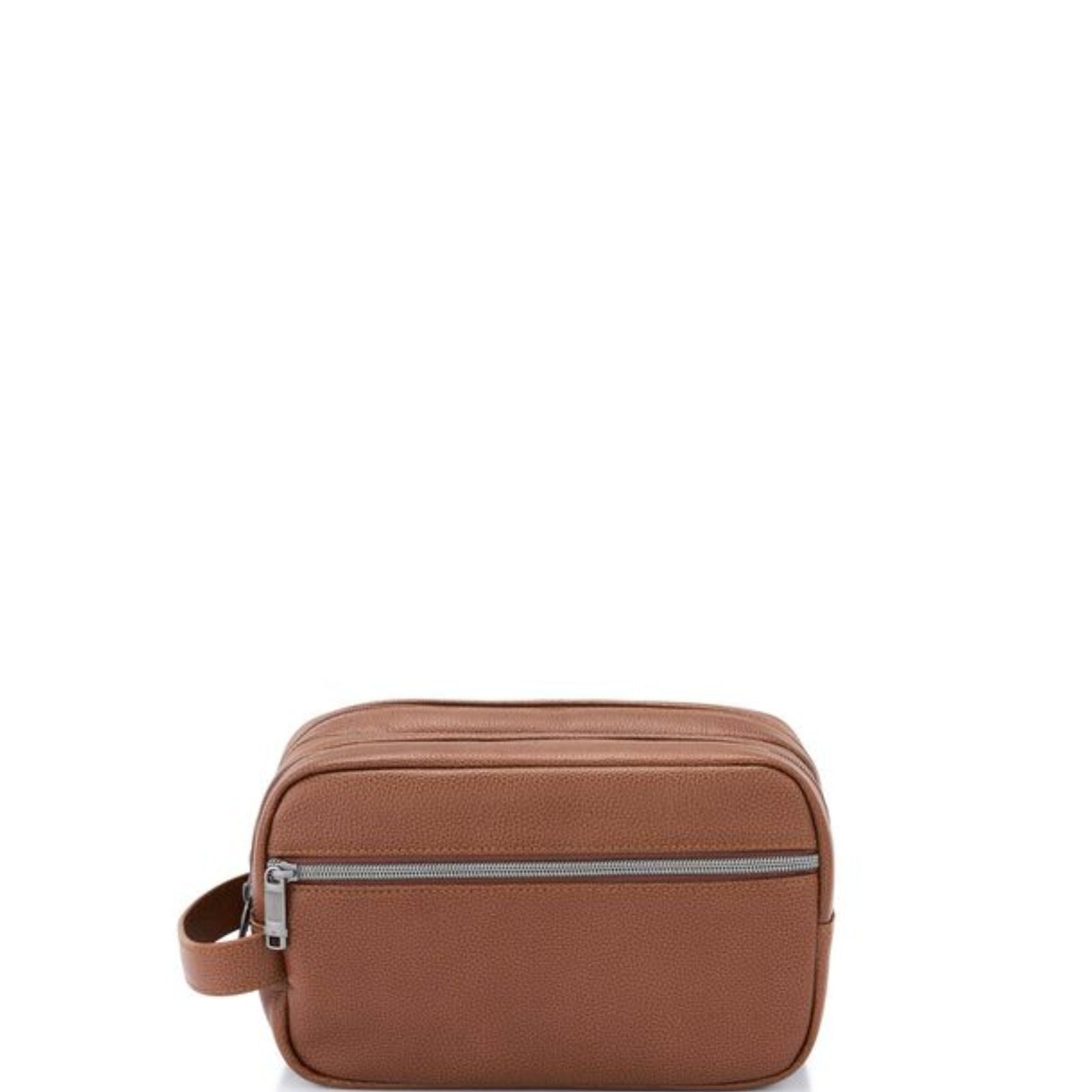 Samsonite Classic Leather Travel Toiletry Kit - Cognac